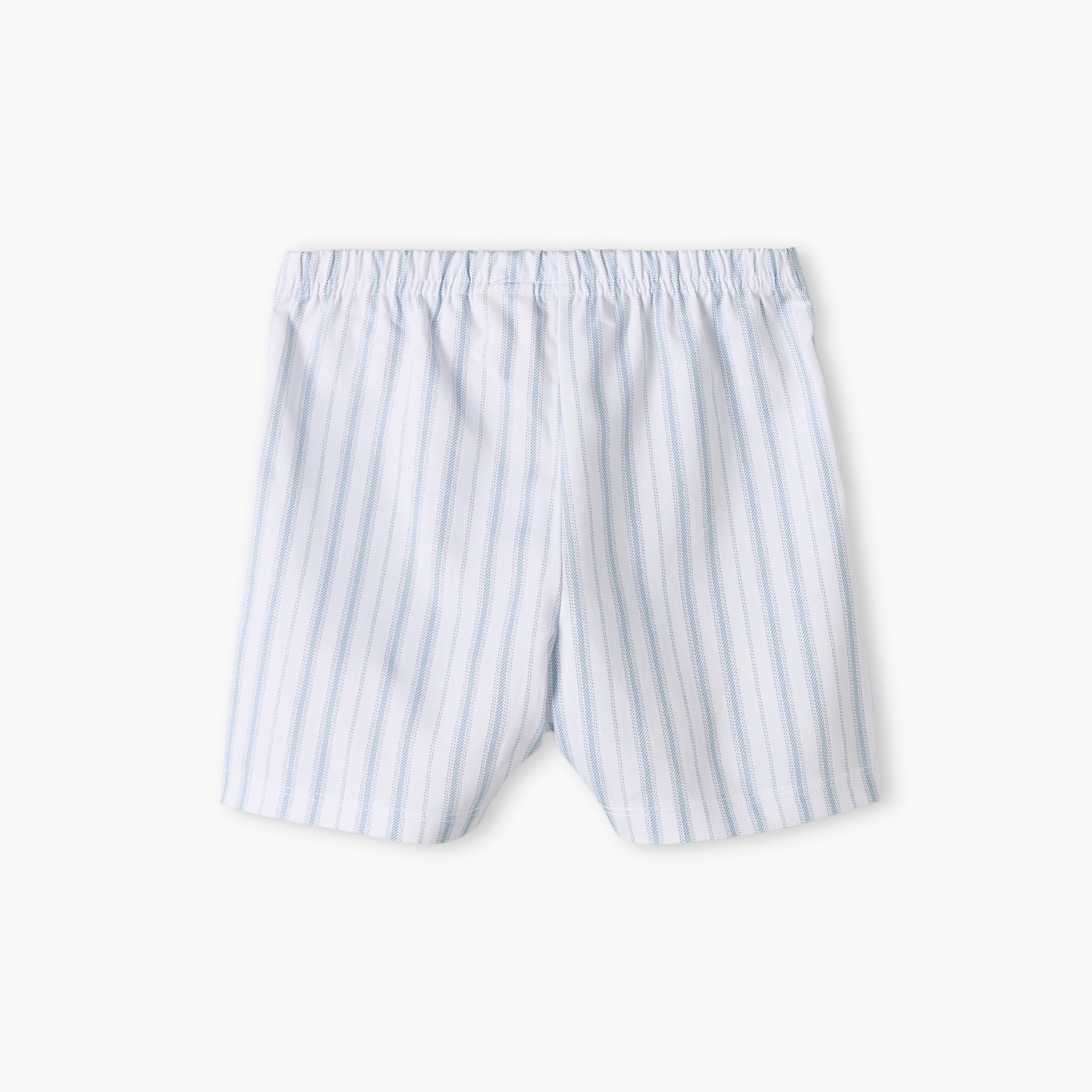Giggles Cotton Collared Short Sleeves Shorts Set with Stripes-baby-boys-clothing-nightwear-pyjamasets-image-5