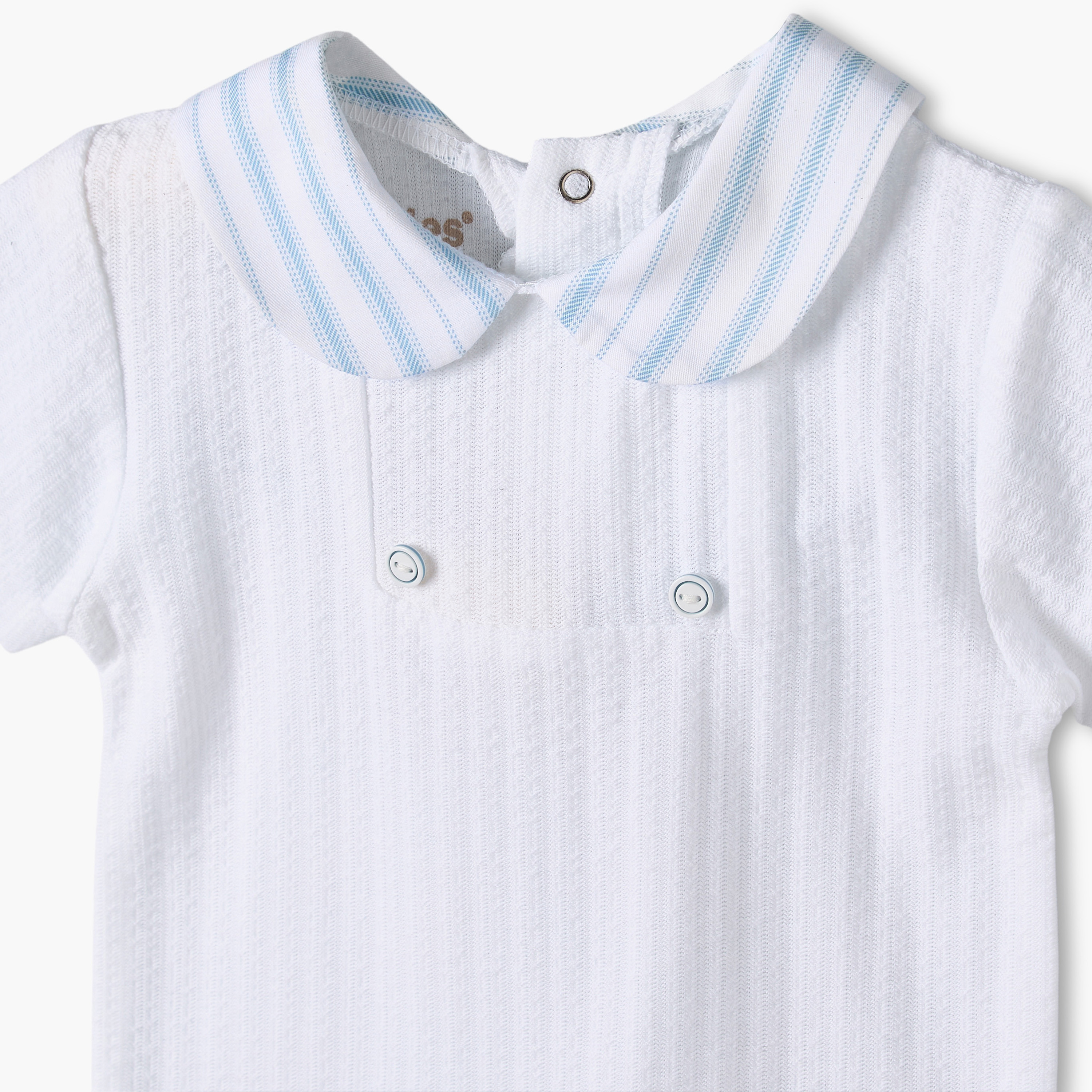 Giggles Cotton Collared Short Sleeves Shorts Set with Stripes-baby-boys-clothing-nightwear-pyjamasets-image-6