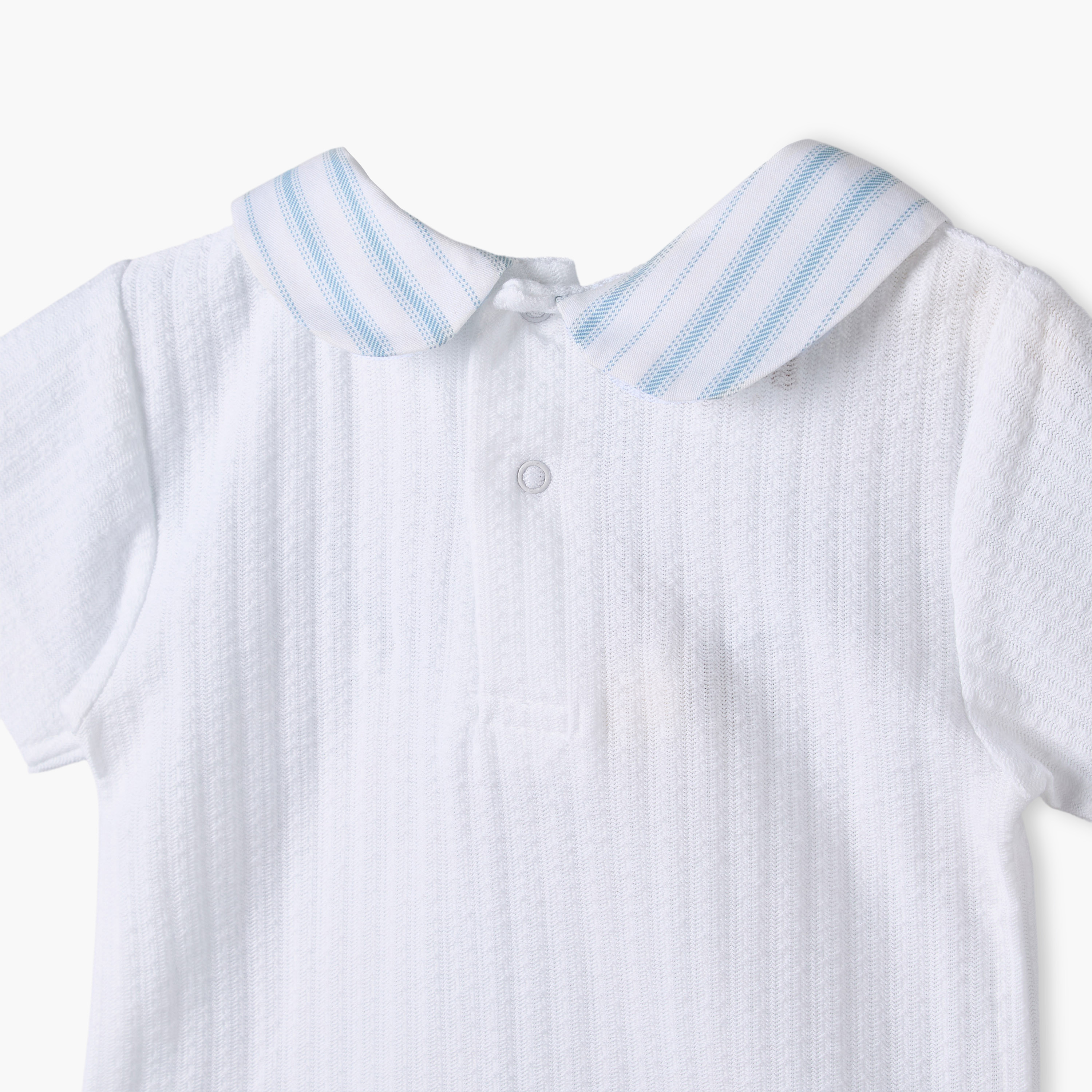 Giggles Cotton Collared Short Sleeves Shorts Set with Stripes-baby-boys-clothing-nightwear-pyjamasets-image-8