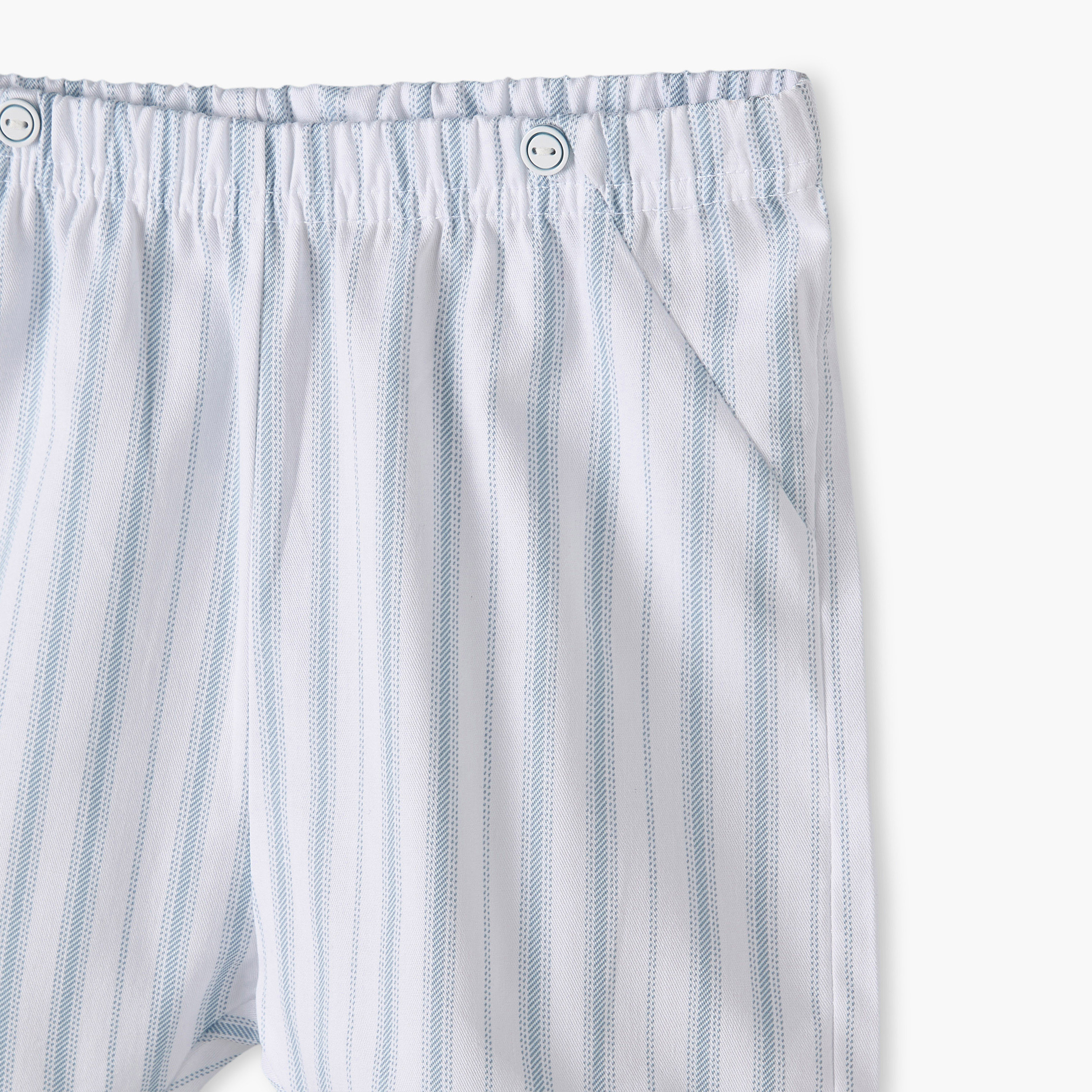 Giggles Cotton Collared Short Sleeves Shorts Set with Stripes-baby-boys-clothing-nightwear-pyjamasets-image-9