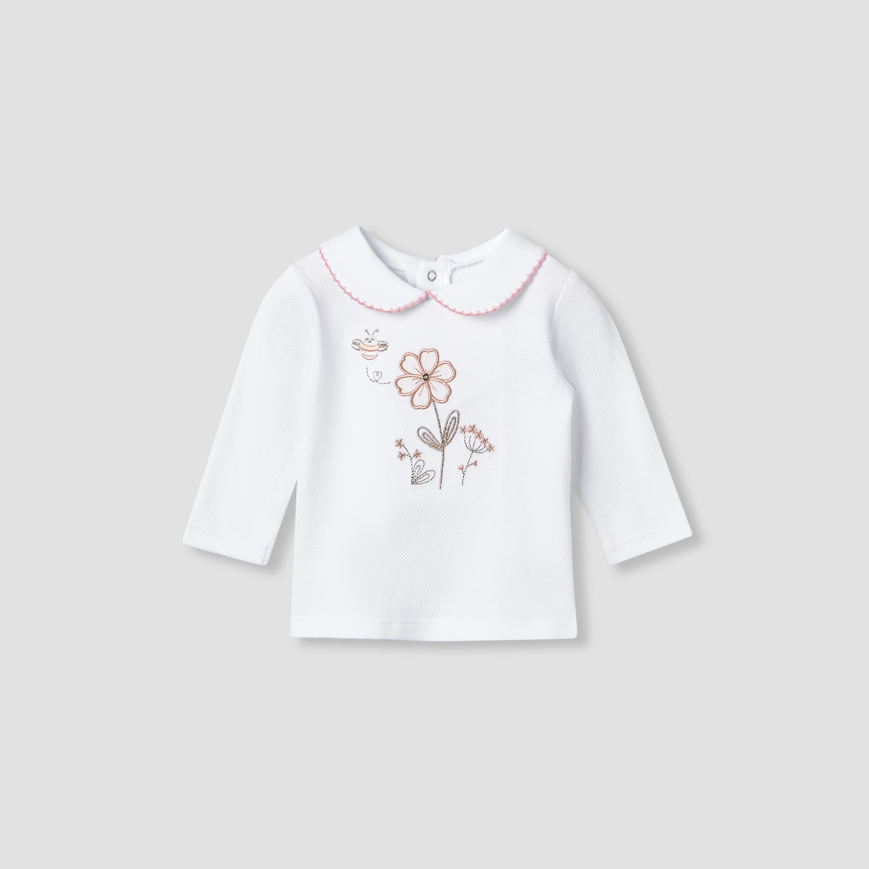 Giggles Embroidered T-shirt and Pyjama Set-baby-girls-clothing-nightwear-pyjamasets-image-2