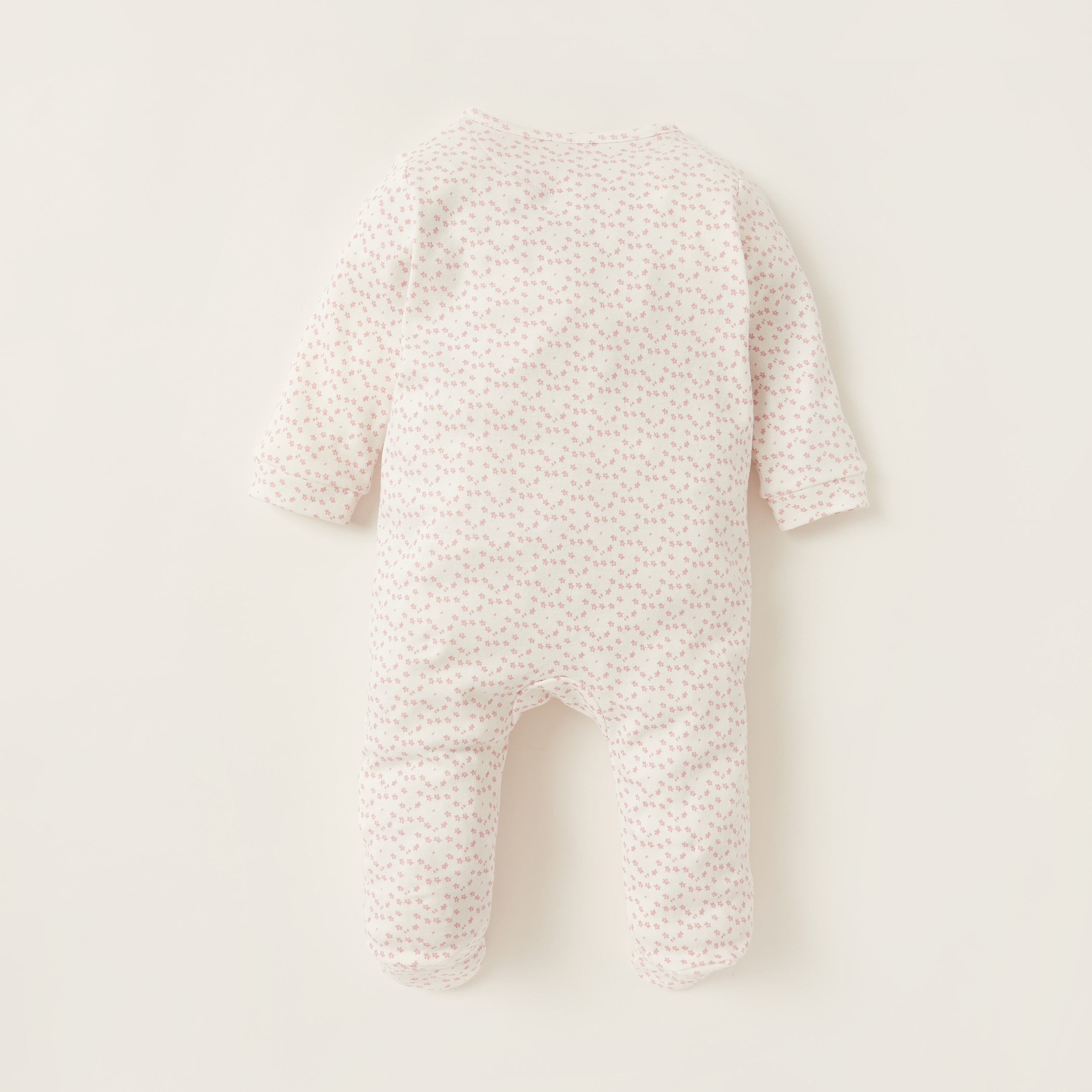 Juniors All-Over Printed Closed Feet Sleepsuit with Long Sleeves-baby-girls-clothing-nightwear-sleepsuits-image-4