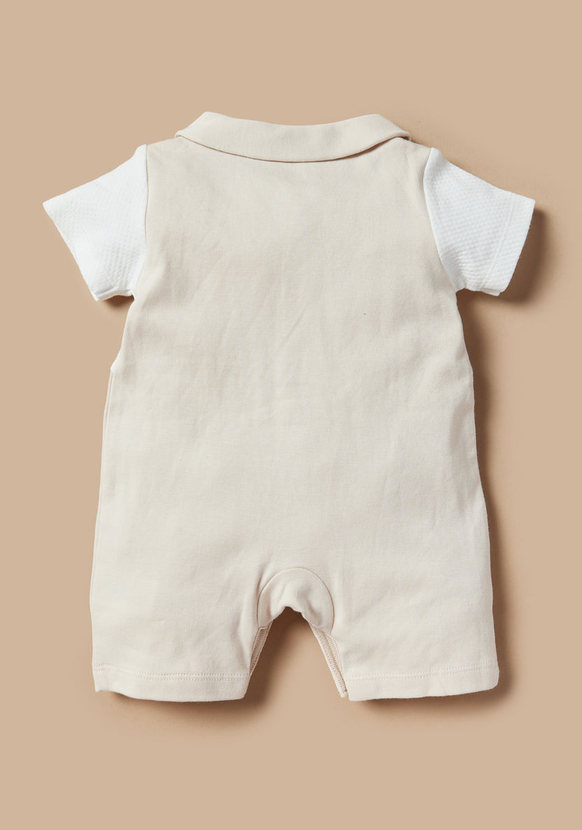 Giggles Embroidered Romper with Collar and Short Sleeves-Rompers%2C Dungarees and Jumpsuits-image-3