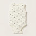 Juniors Printed Sleeveless Bodysuit with Snap Button Closure-Bodysuits-thumbnail-0