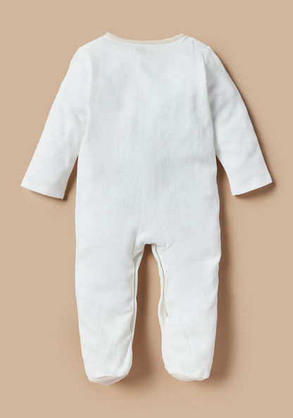 Giggles Embroidered Sleepsuit with Long Sleeves-Sleepsuits-image-3