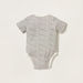 Juniors Striped Bodysuit with Round Neck and Button Closure-Bodysuits-thumbnail-2