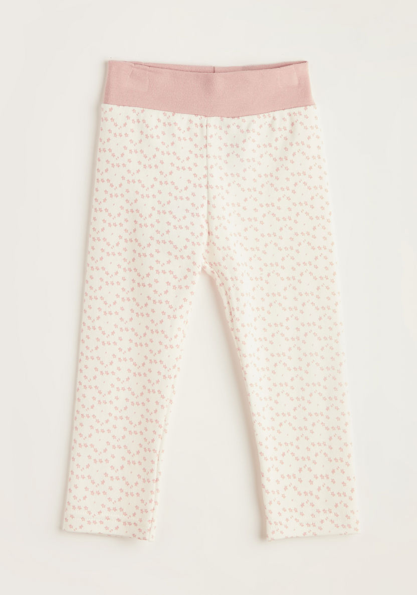 Juniors All-Over Floral Print Pyjamas with Elasticated Waistband-Pants-image-0