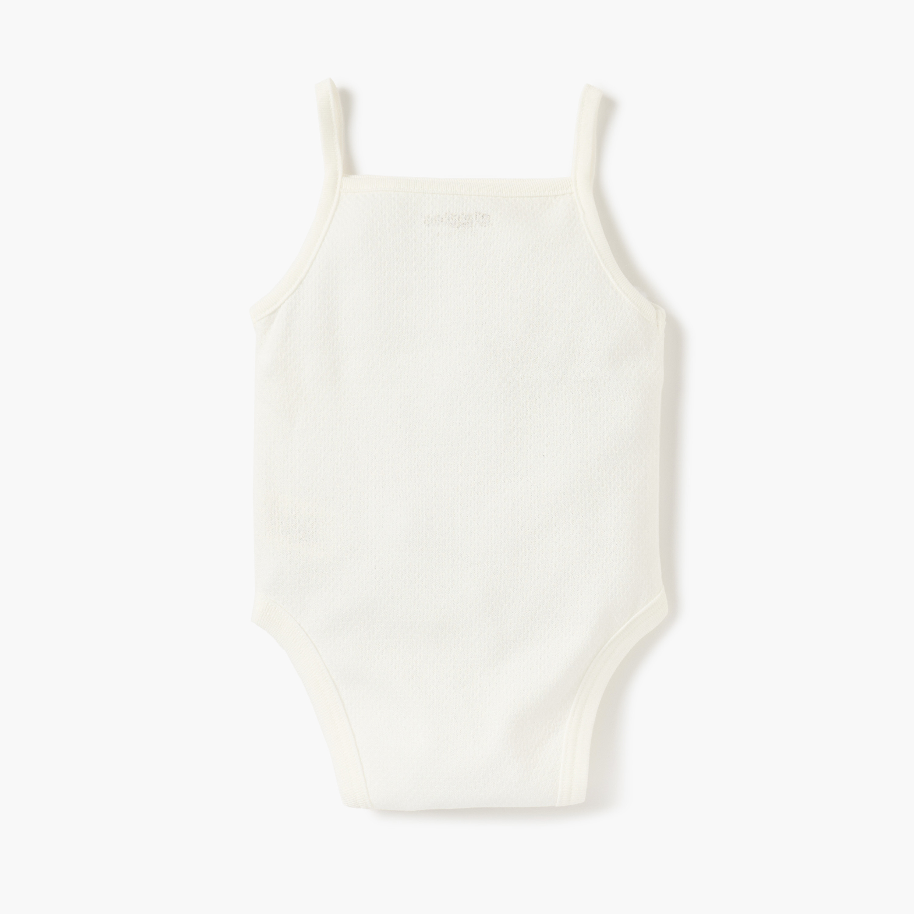 Giggles Lace Detail Sleeveless Bodysuit with Snap Button Closure-baby-girls-clothing-bodysuits-image-2