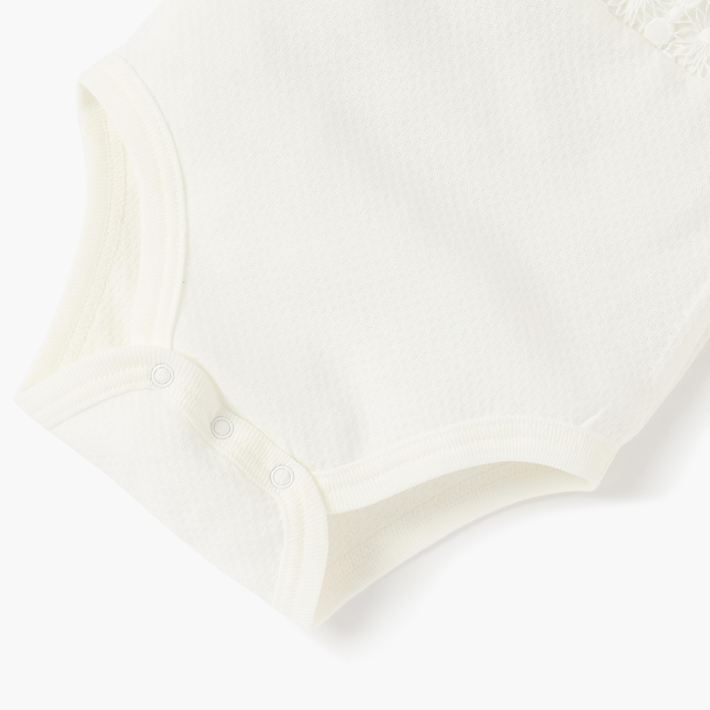 Giggles Lace Detail Sleeveless Bodysuit with Snap Button Closure-baby-girls-clothing-bodysuits-image-4