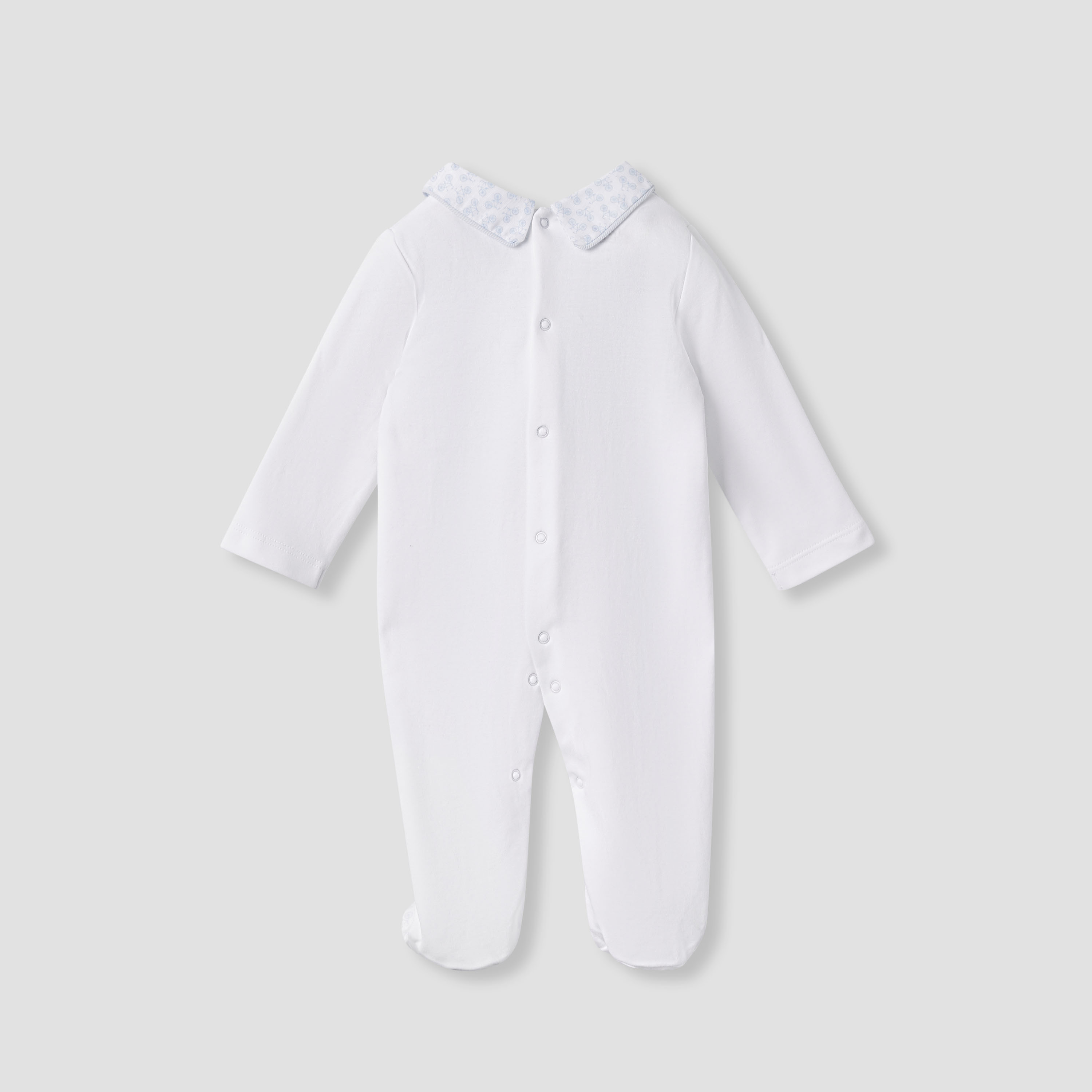 Giggles Printed Sleepsuit with Long Sleeves and Button Closure-baby-boys-clothing-nightwear-sleepsuits-image-2