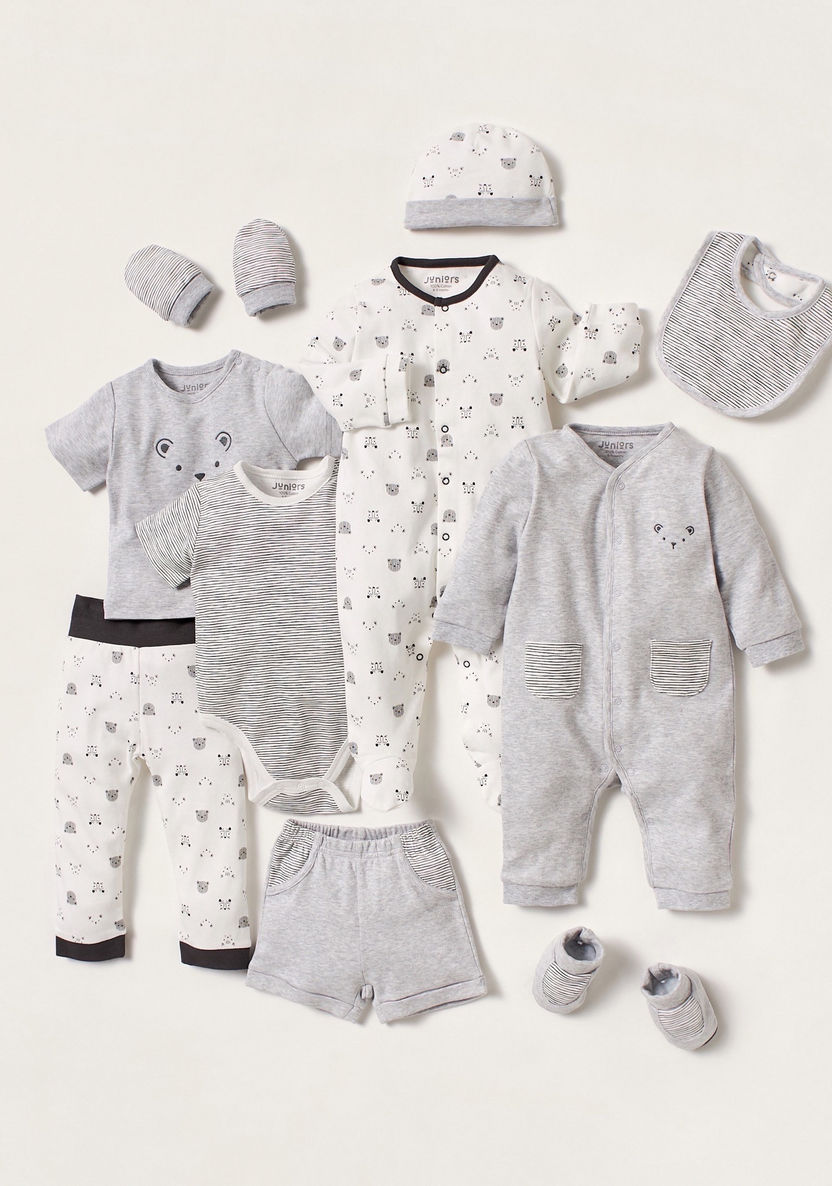 Juniors Embroidered Sleepsuit with Long Sleeves and Pockets-Sleepsuits-image-4