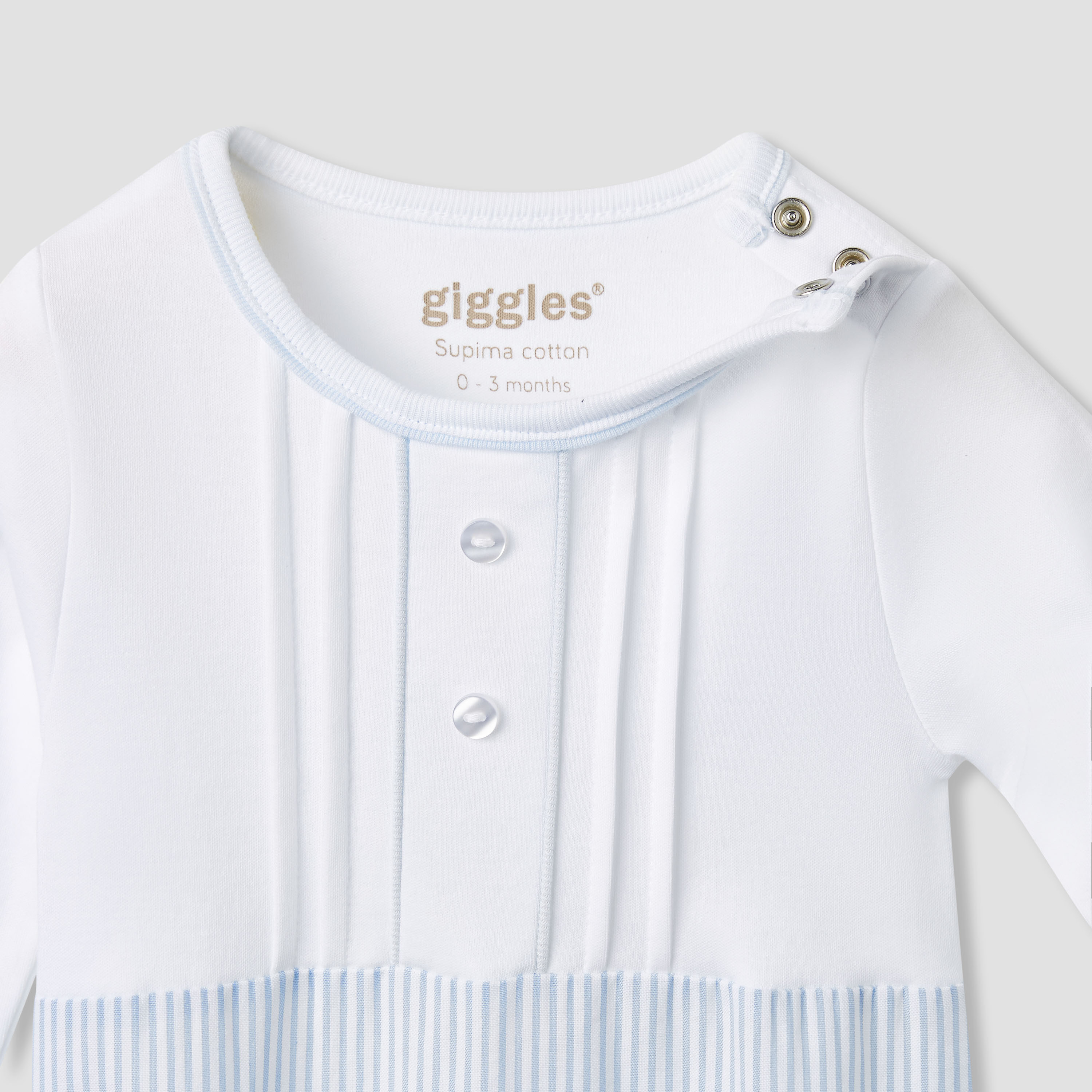 Giggles Striped Sleepsuit with Long Sleeves and Button Closure-baby-boys-clothing-nightwear-sleepsuits-image-3