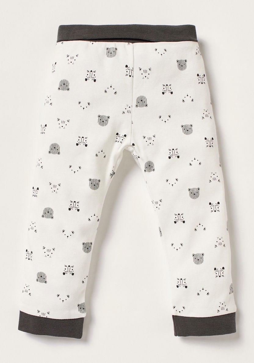 Juniors Printed Pyjama with Elasticated Waistband-Pants-image-0