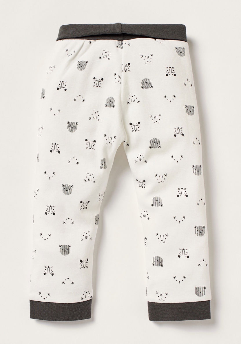 Juniors Printed Pyjama with Elasticated Waistband-Pants-image-2