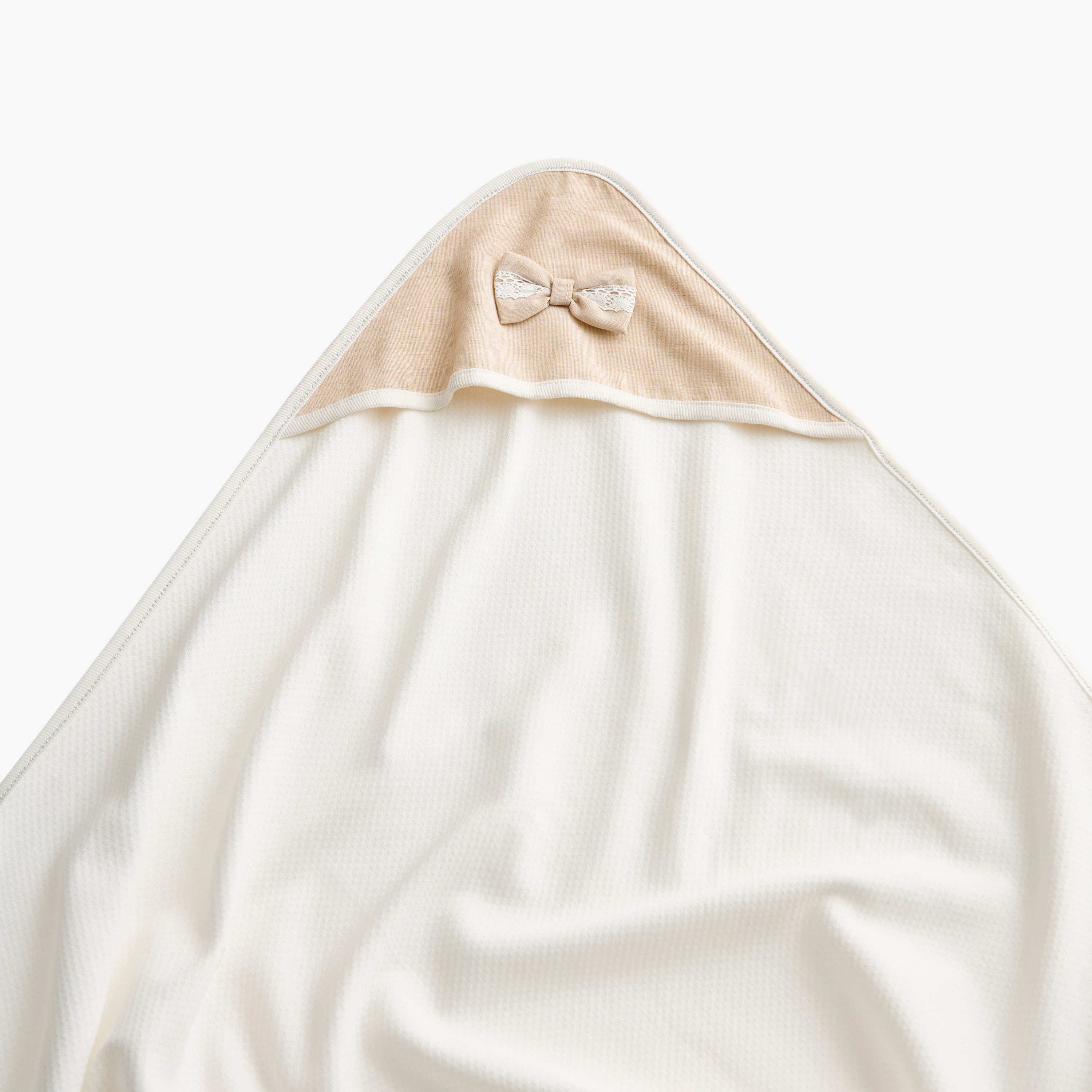 Giggles Textured Hooded Receiving Blanket - 70x70 cm-baby-nursery-blanketsandswaddles-receivingblankets-image-4