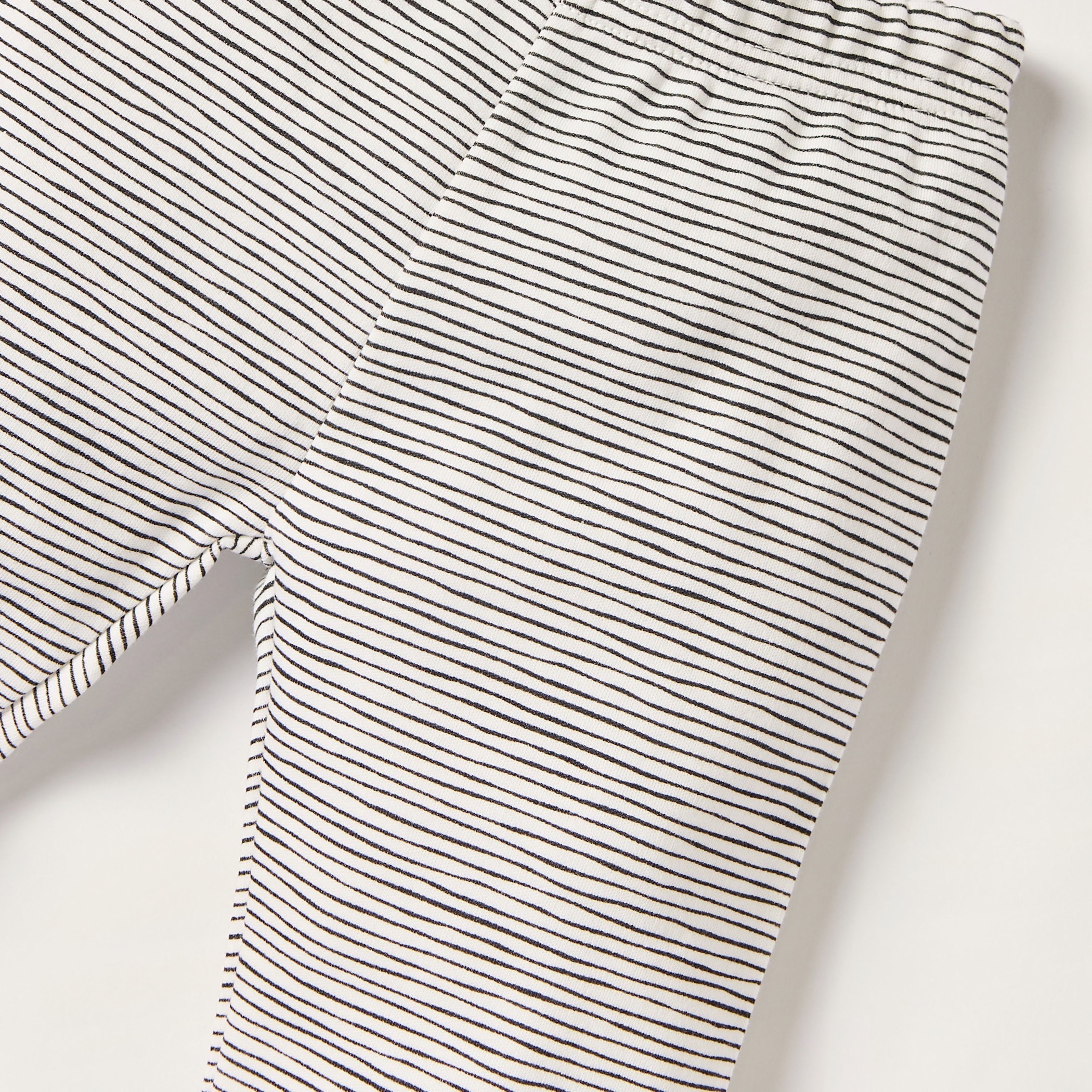 Juniors Striped Pyjama with Elasticated Waistband-baby-boys-clothing-bottoms-trousers-image-2