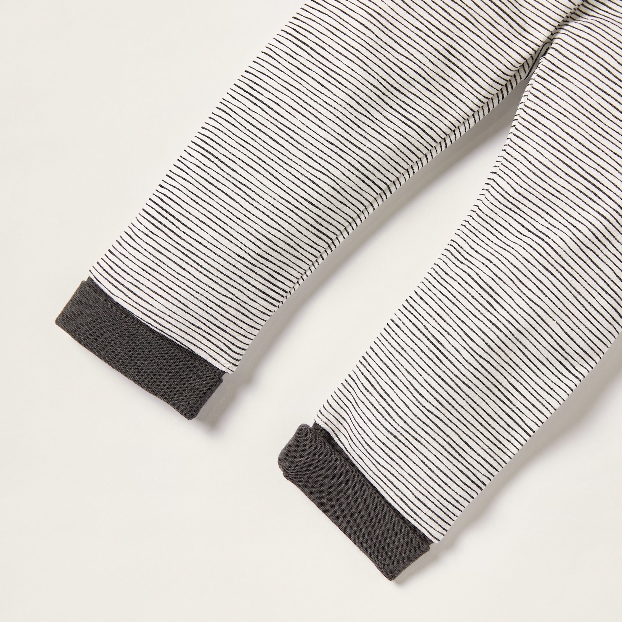 Juniors Striped Pyjama with Elasticated Waistband-baby-boys-clothing-bottoms-trousers-image-4