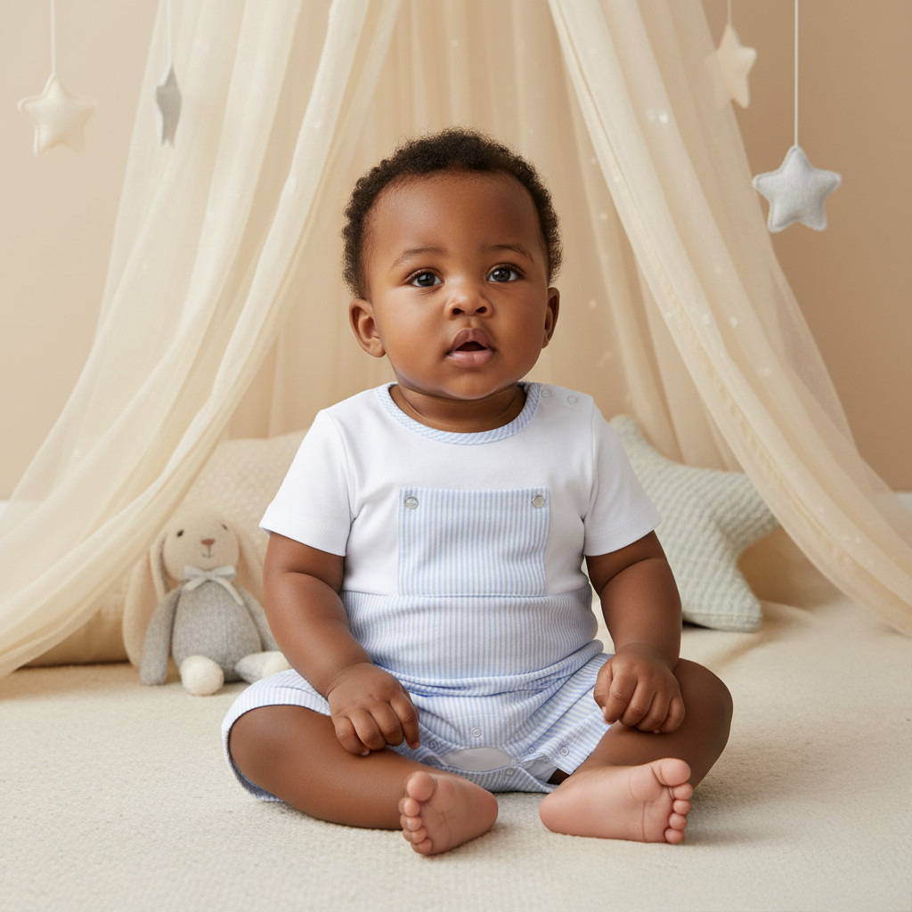 Giggles Striped Romper-baby-boys-clothing-rompers-image-7