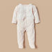 Giggles Lace Textured Sleepsuit with Long Sleeves and Snap Button Closure-Sleepsuits-thumbnail-0