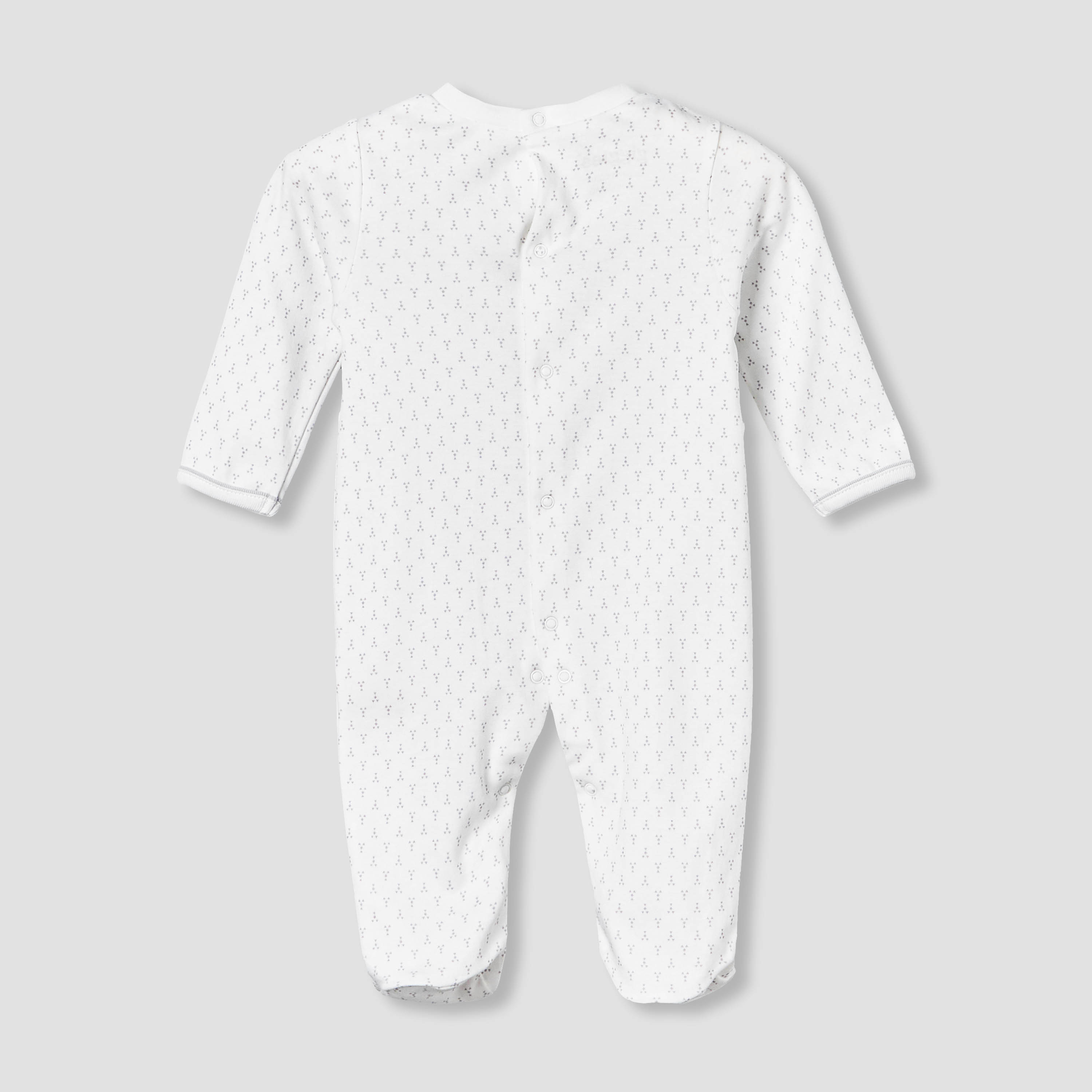 Giggles Cotton Round Neck Long Sleeves Sleepsuit with Button Applique-baby-boys-clothing-nightwear-sleepsuits-image-2