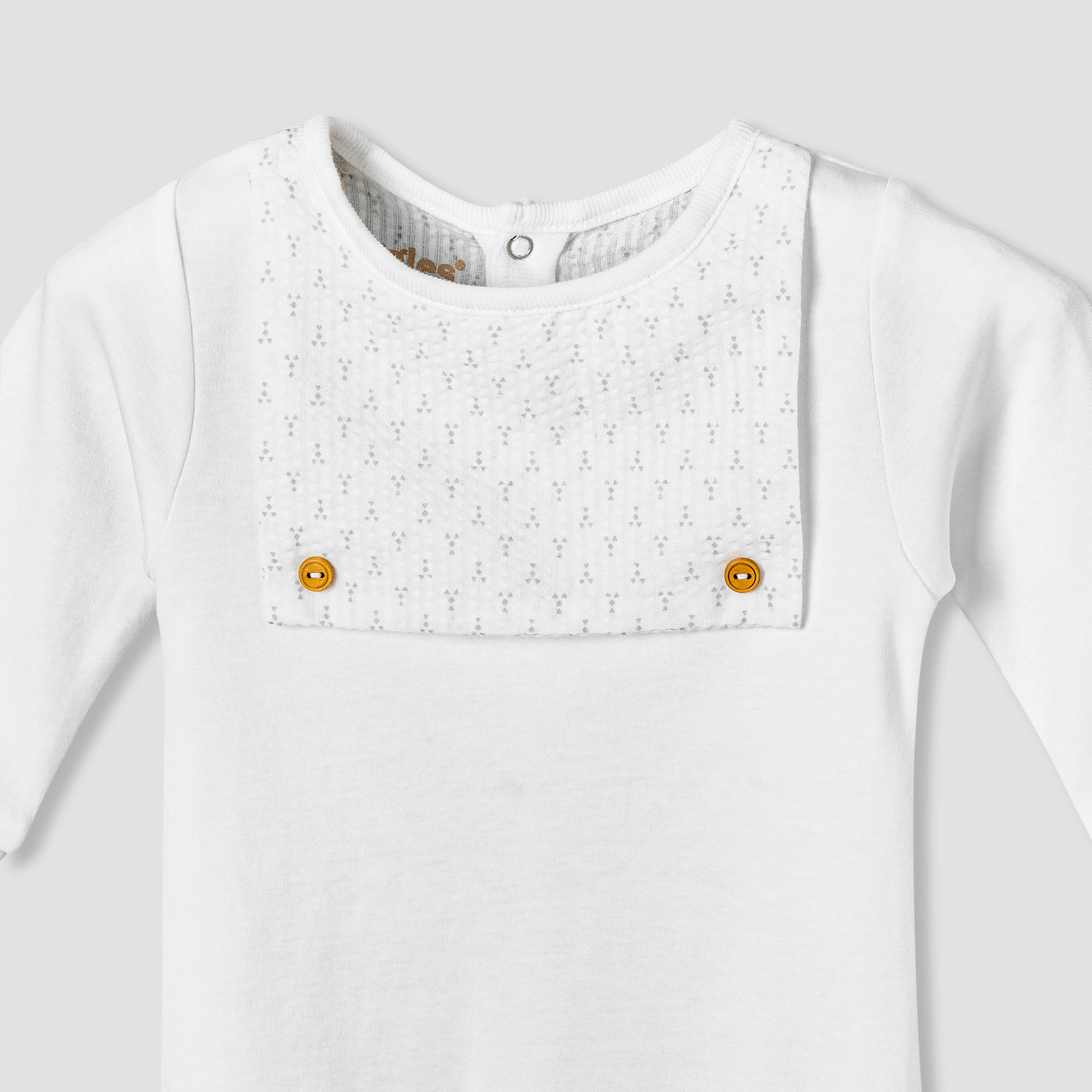 Giggles Cotton Crew Neck Long Sleeve Sleepsuit with Button Applique-baby-boys-clothing-nightwear-sleepsuits-image-3