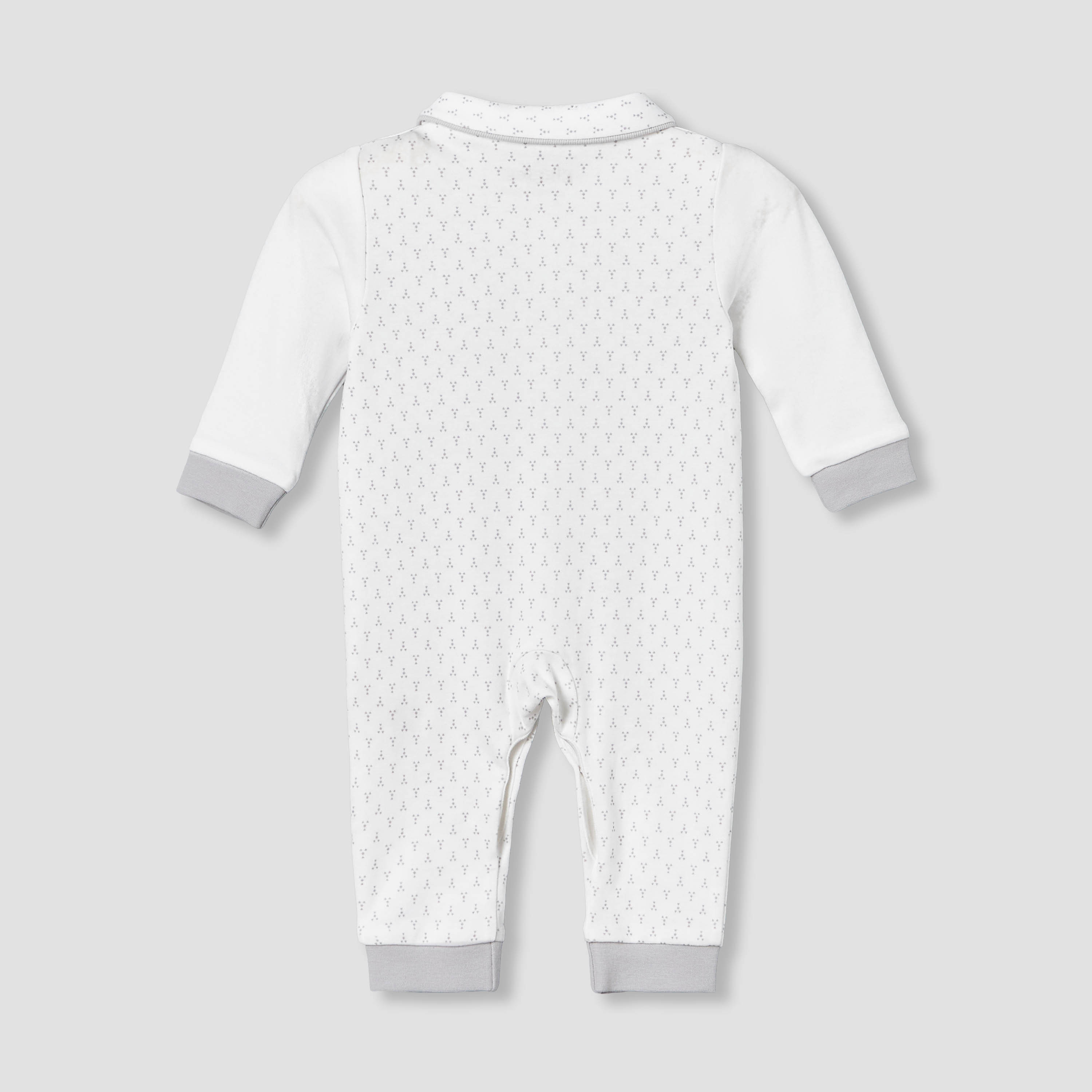 Giggles Cotton Collared Long Sleeve Sleepsuit with Snap Button Closure-baby-boys-clothing-nightwear-sleepsuits-image-3