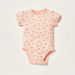 Juniors Printed Bodysuit with Short Sleeves and Button Closure-Bodysuits-thumbnail-0