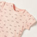 Juniors Printed Bodysuit with Short Sleeves and Button Closure-Bodysuits-thumbnail-1