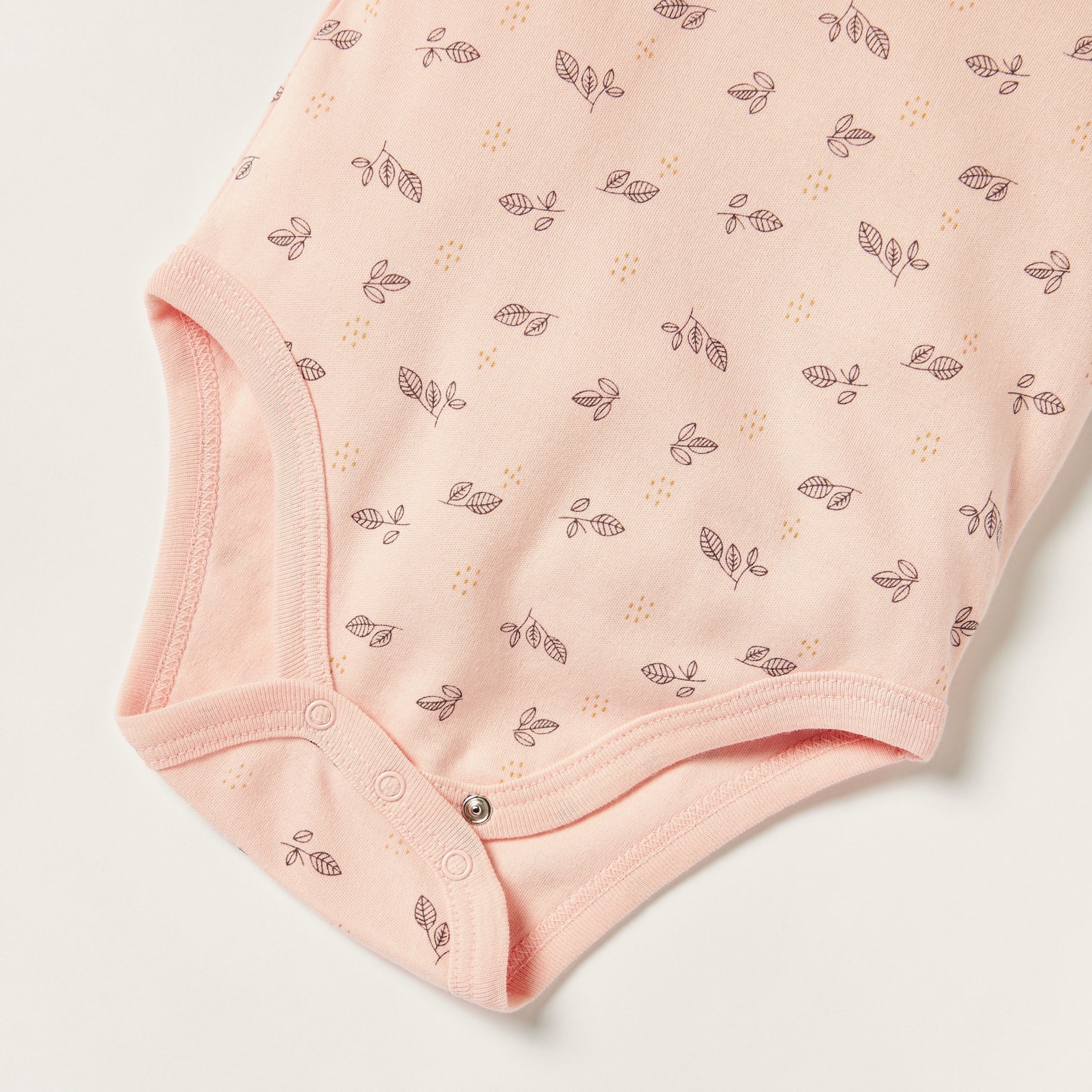 Juniors Printed Bodysuit with Short Sleeves and Button Closure-baby-girls-clothing-bodysuits-image-4