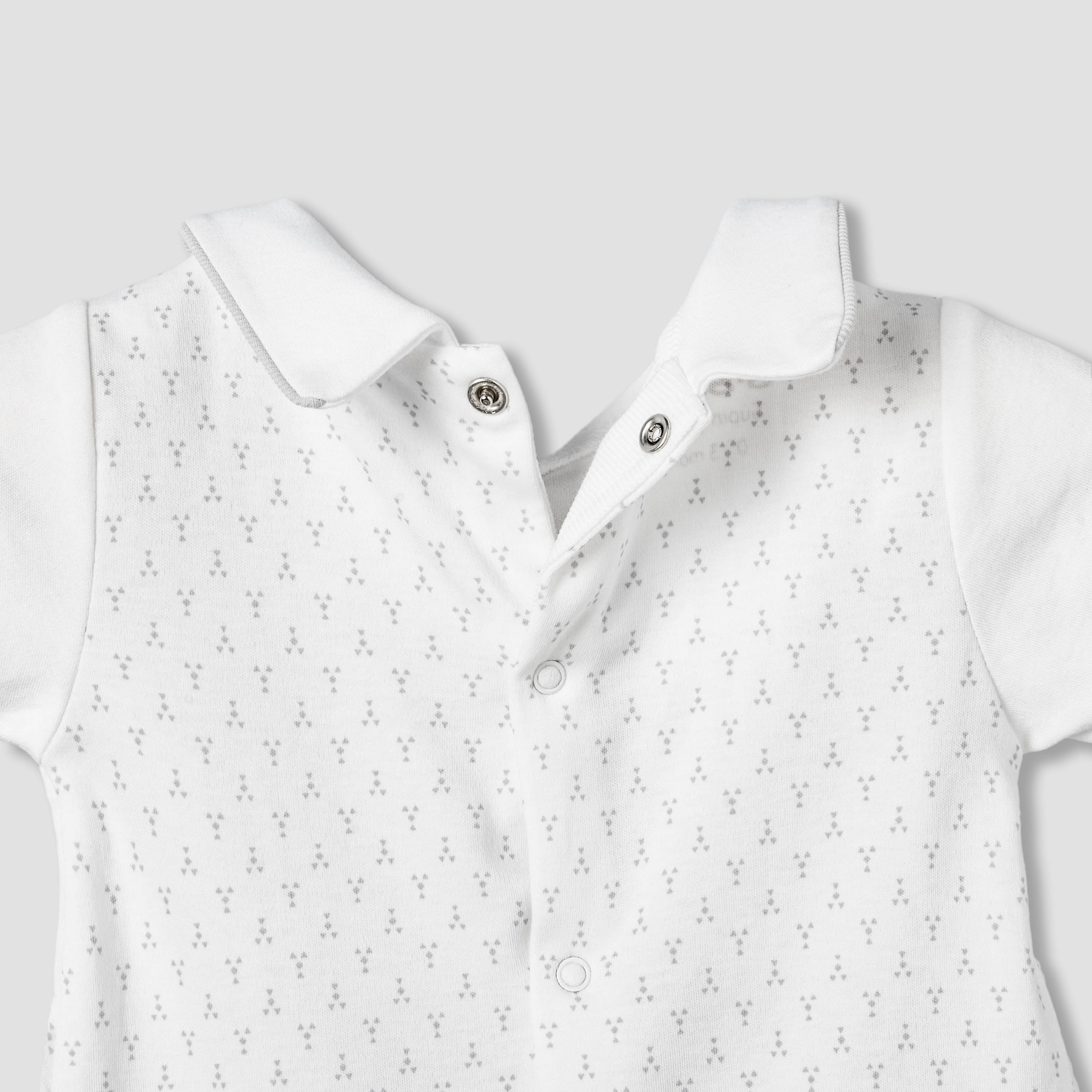 Giggles Collared Neck Short Sleeves Romper with Print-baby-boys-clothing-rompers-image-5