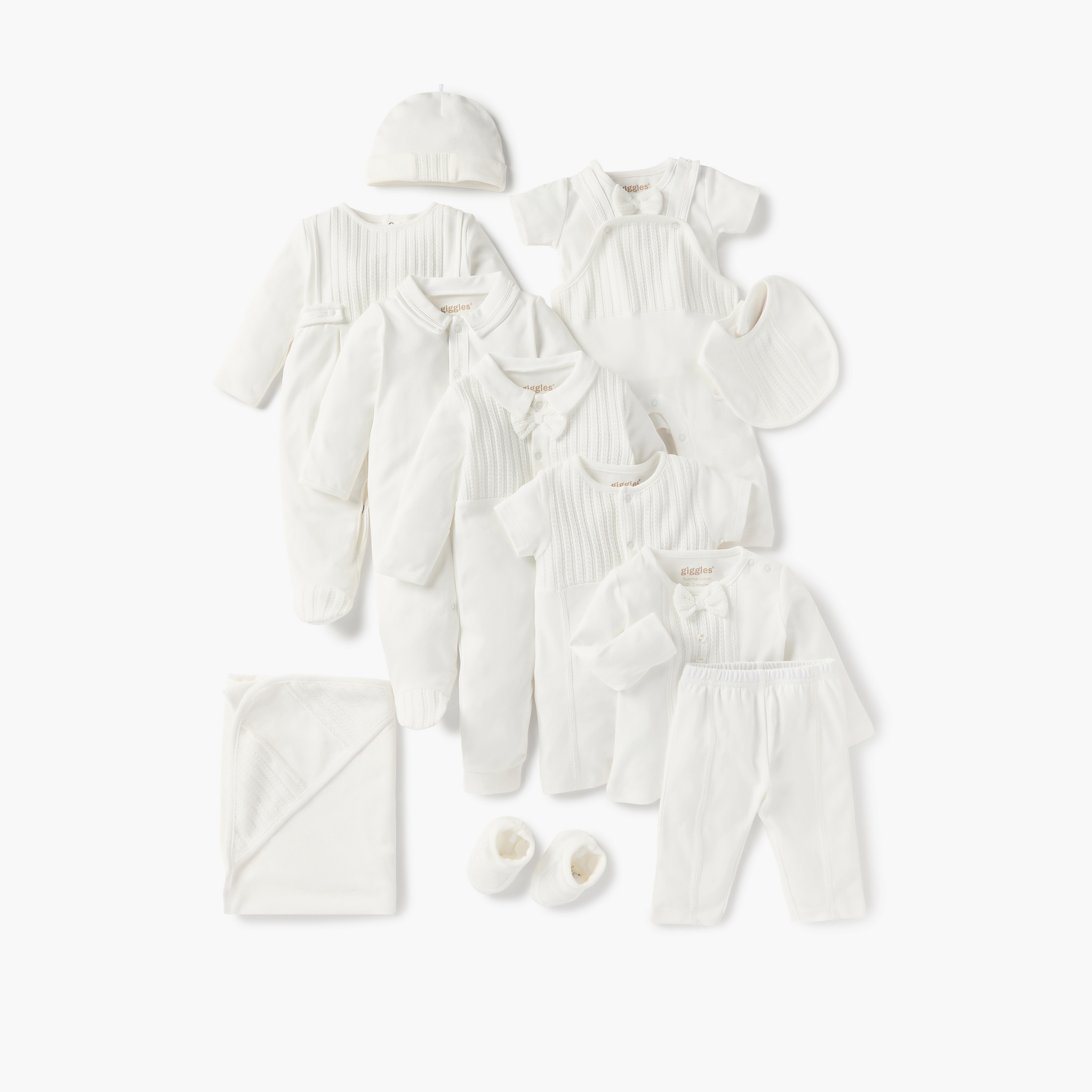 أفرول بارز الملمس بأكمام قصيرة وزر إغلاق كباس من جيجلز-baby-boys-clothing-rompers-image-5