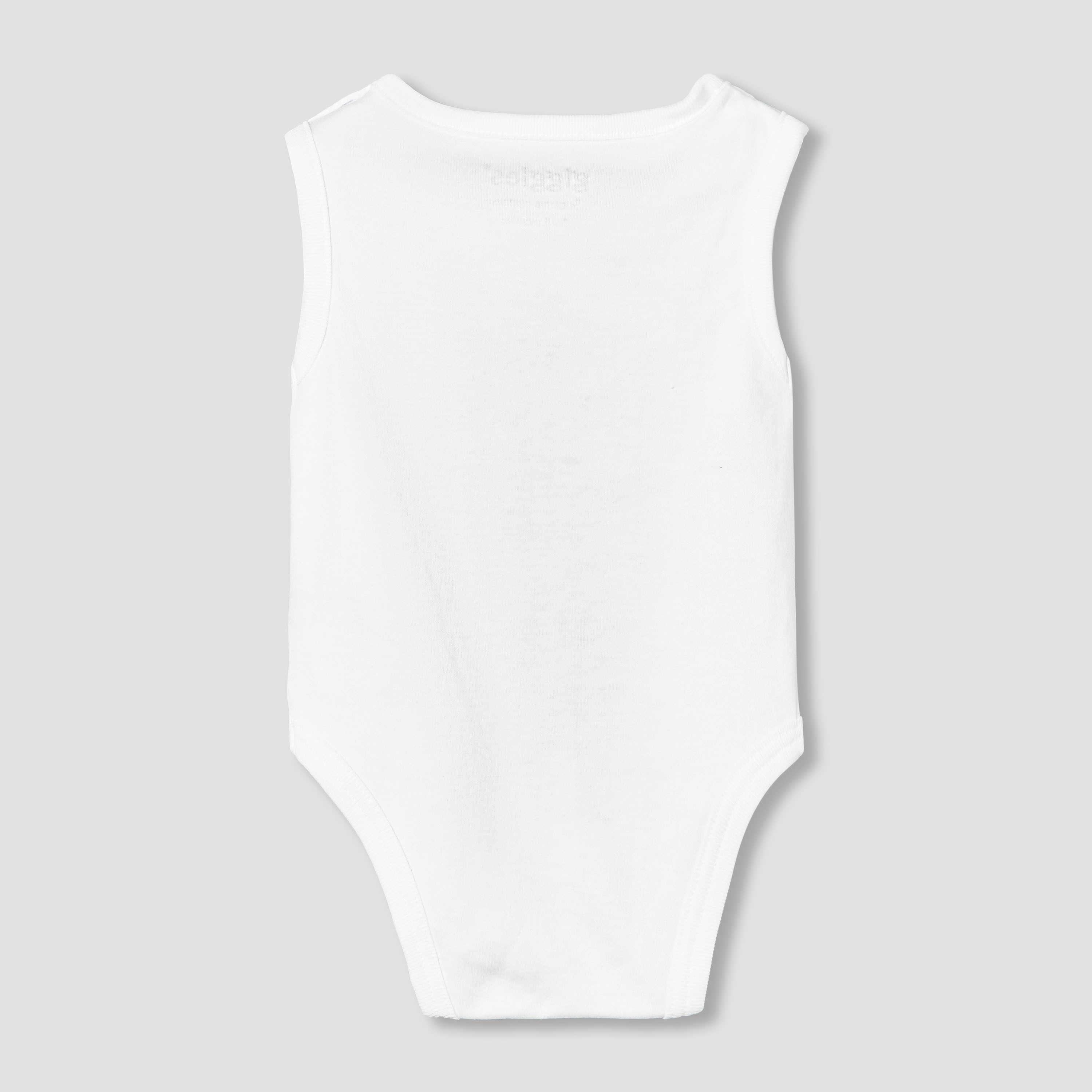 Giggles Round Neck Sleeveless Bodysuit with Snap Button Closure-baby-boys-clothing-bodysuits-image-3