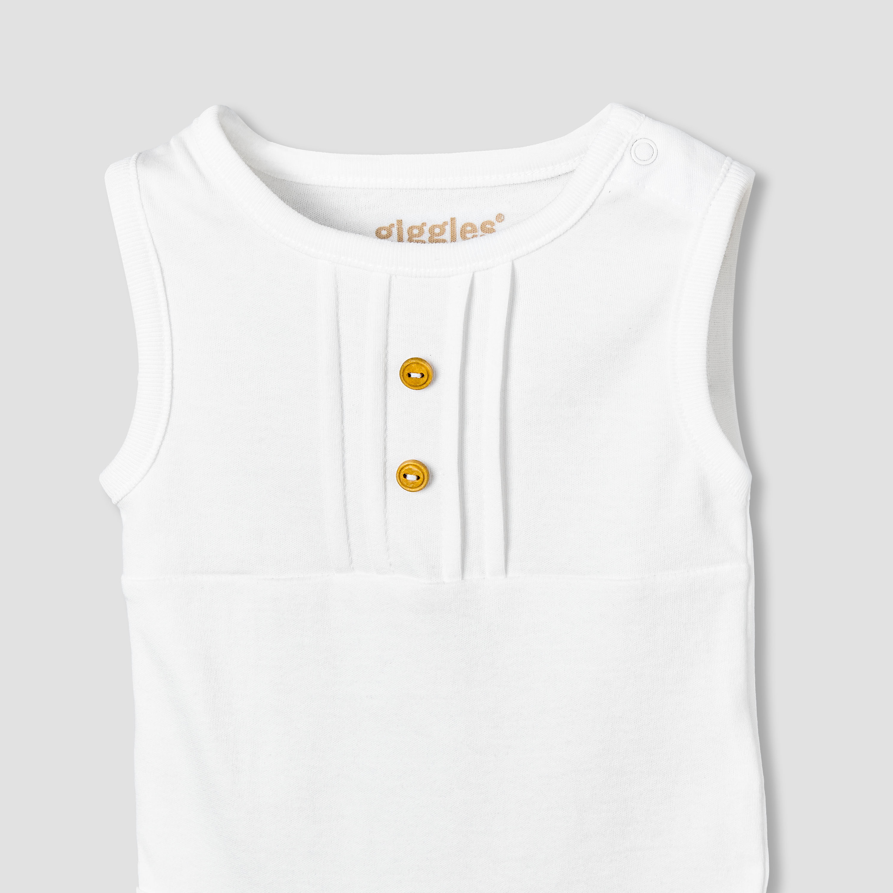 Giggles Round Neck Sleeveless Bodysuit with Snap Button Closure-baby-boys-clothing-bodysuits-image-4