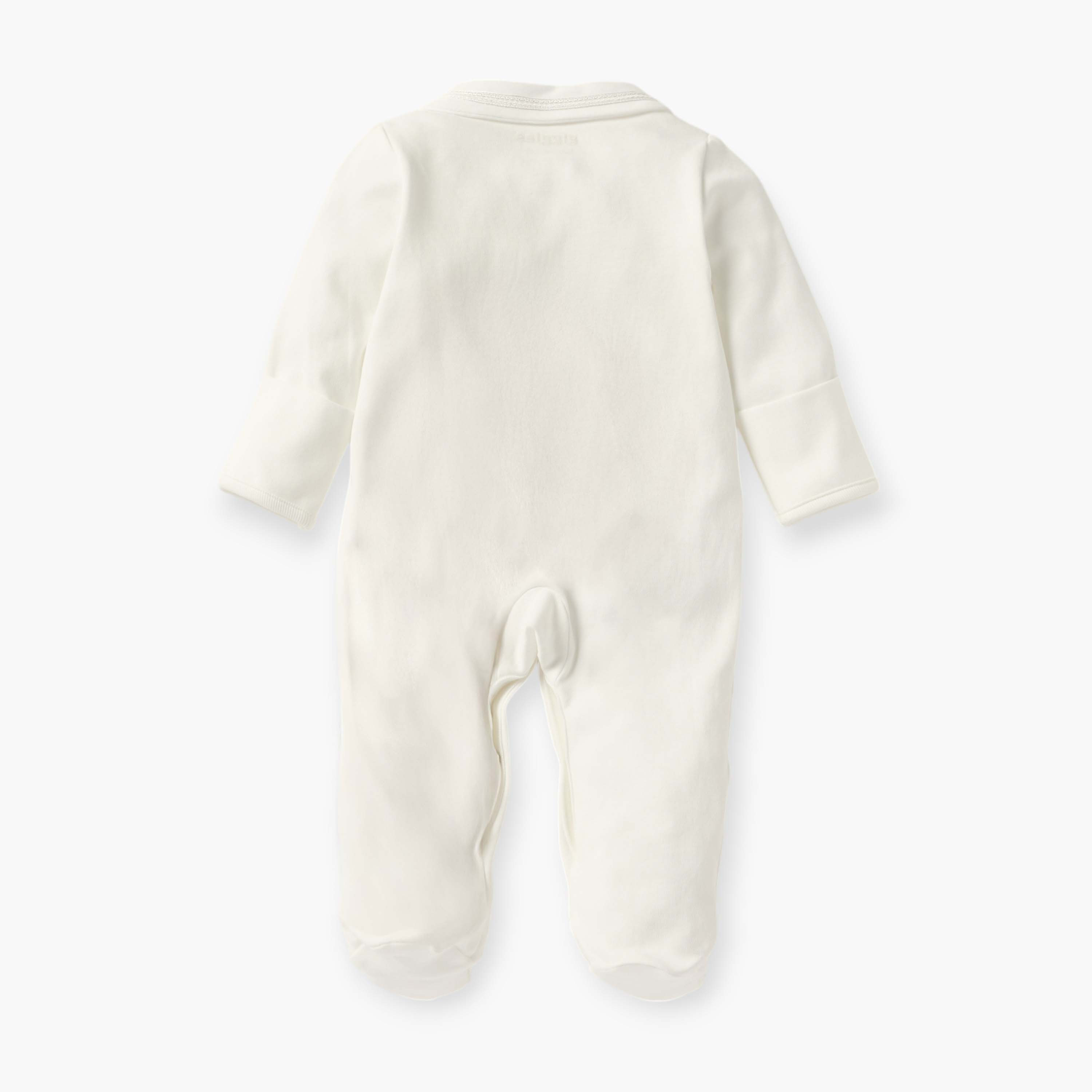 بدلة نوم مغلقة القدمين بارزة الملمس بياقة عادية وأزرار إغلاق من جيجلز-baby-boys-clothing-nightwear-sleepsuits-image-2