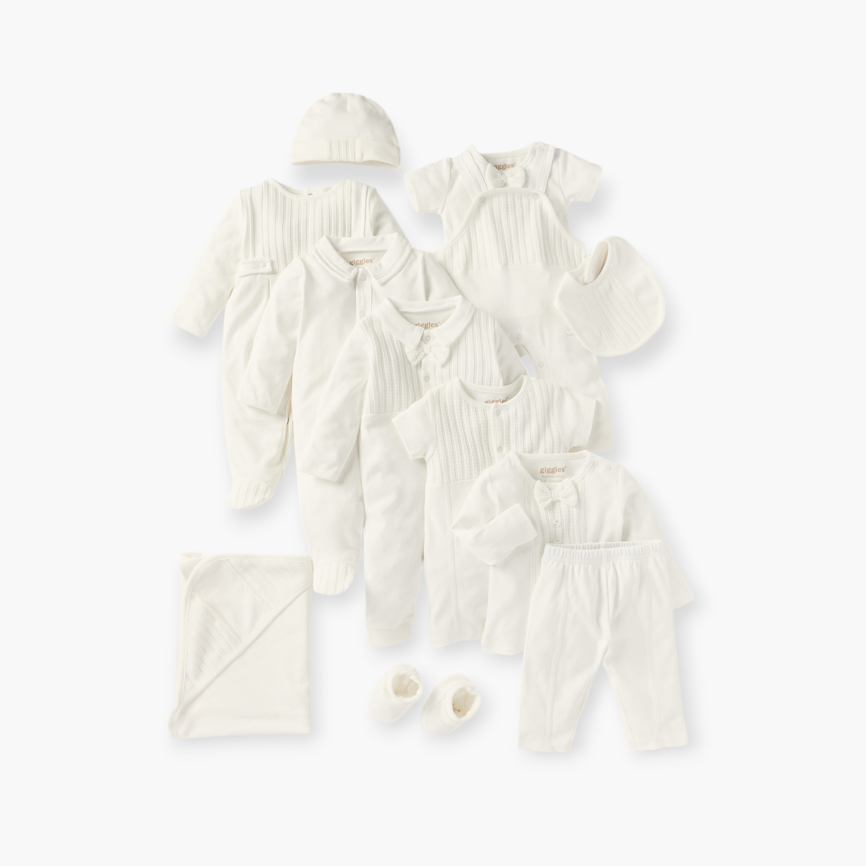 بدلة نوم مغلقة القدمين بارزة الملمس بياقة عادية وأزرار إغلاق من جيجلز-baby-boys-clothing-nightwear-sleepsuits-image-5