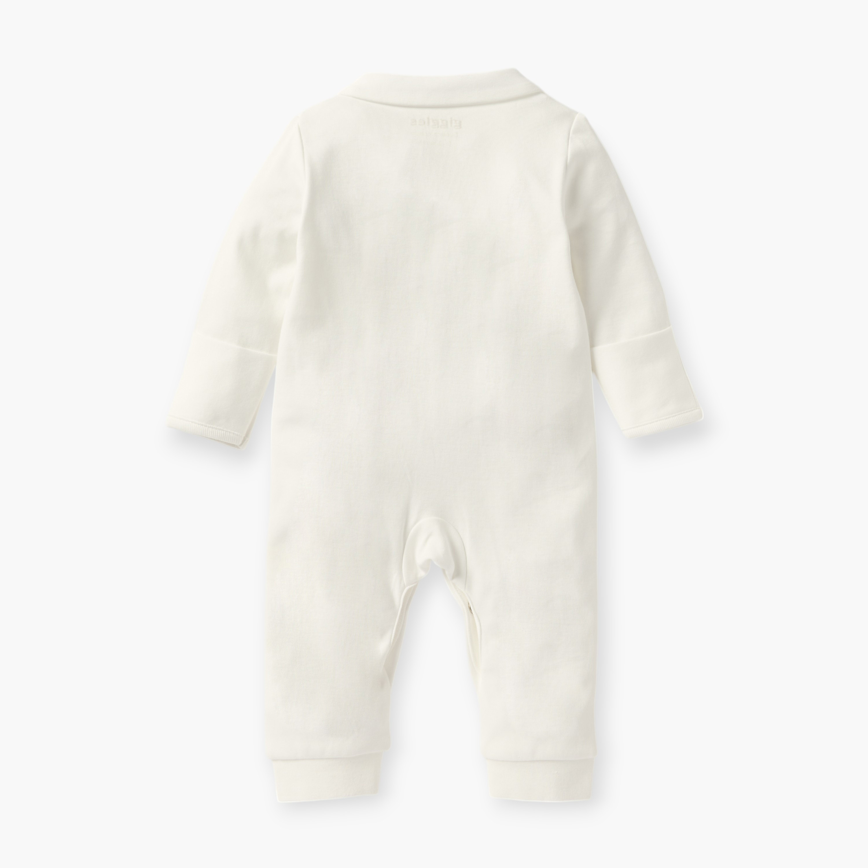 بدلة نوم بارزة الملمس بأكمام طويلة وفيونكة من جيجلز-baby-boys-clothing-nightwear-sleepsuits-image-2