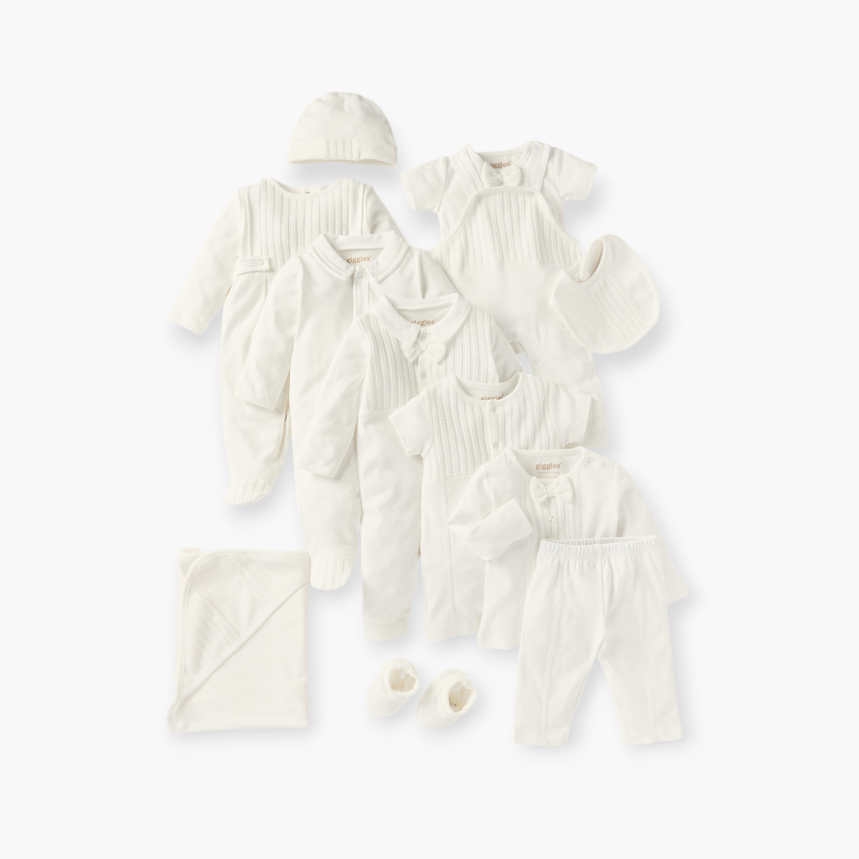 بدلة نوم بارزة الملمس بأكمام طويلة وفيونكة من جيجلز-baby-boys-clothing-nightwear-sleepsuits-image-5
