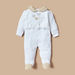 Giggles Butterfly Applique Detail Sleepsuit with Snap Button Closure-Sleepsuits-thumbnail-0