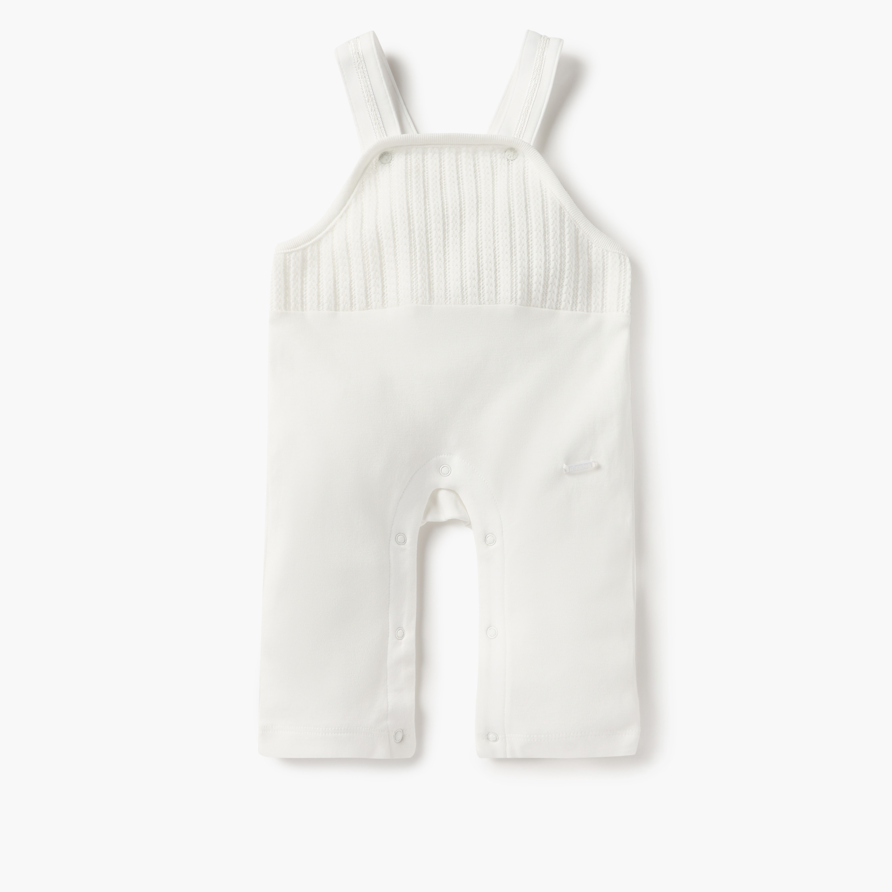 Giggles Bow Detail T-shirt and Dungaree Set-baby-boys-clothing-rompers-image-2
