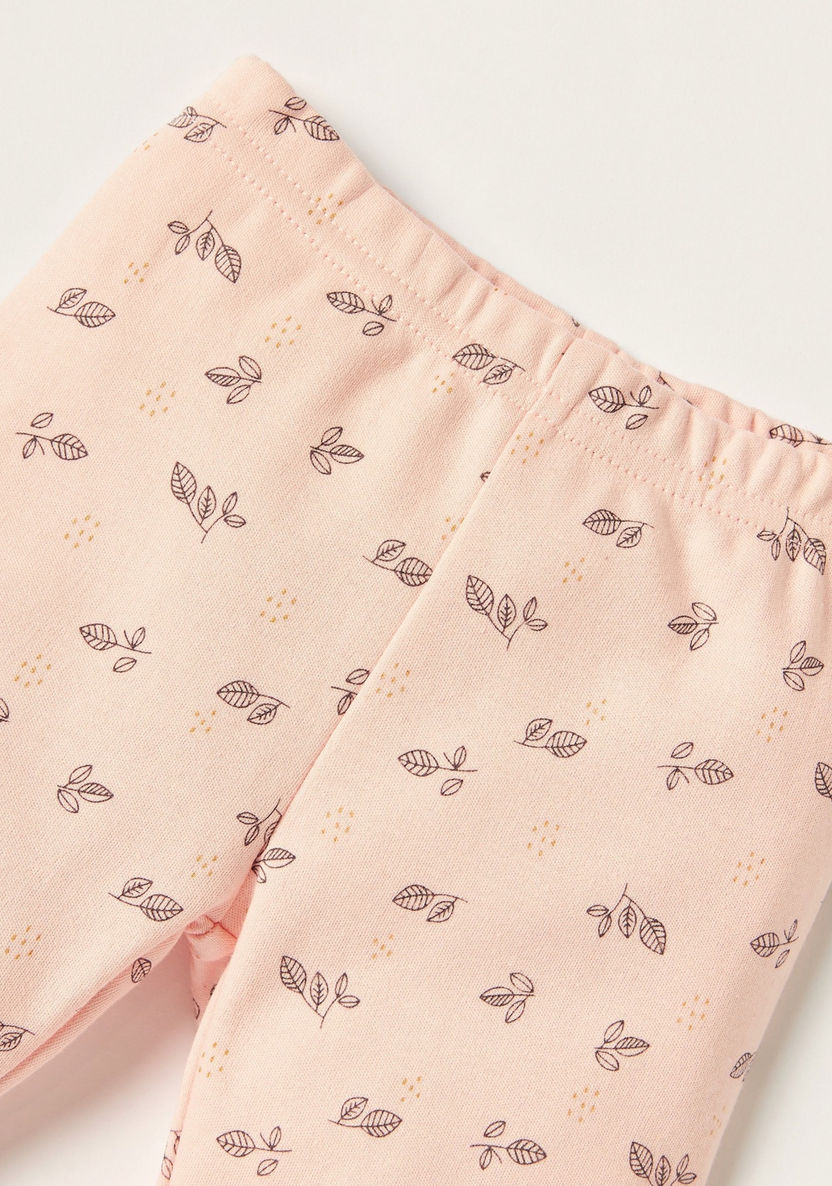 Juniors Printed Pyjama with Elasticated Waistband-Pyjama Sets-image-1
