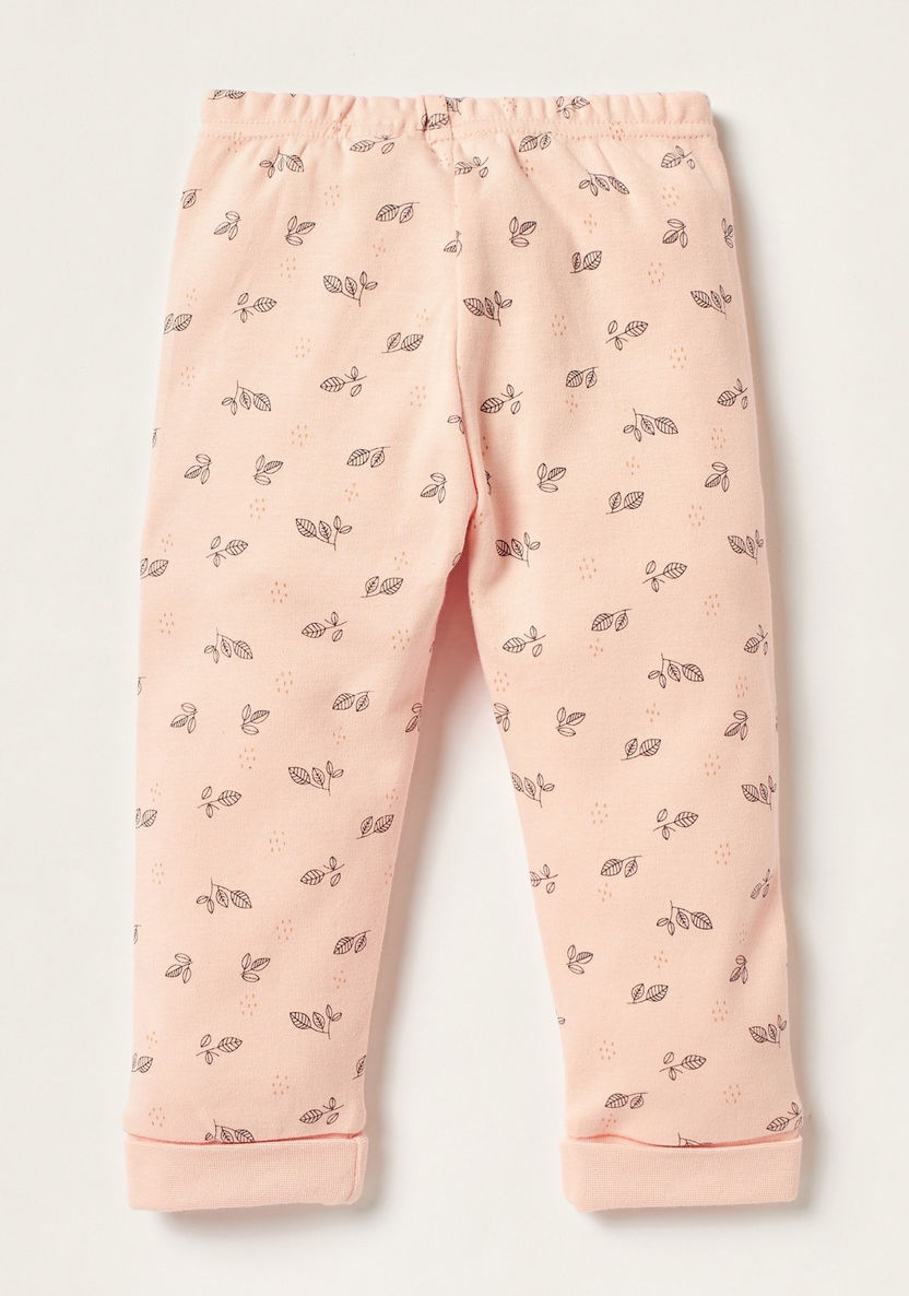 Juniors Printed Pyjama with Elasticated Waistband-Pyjama Sets-image-2