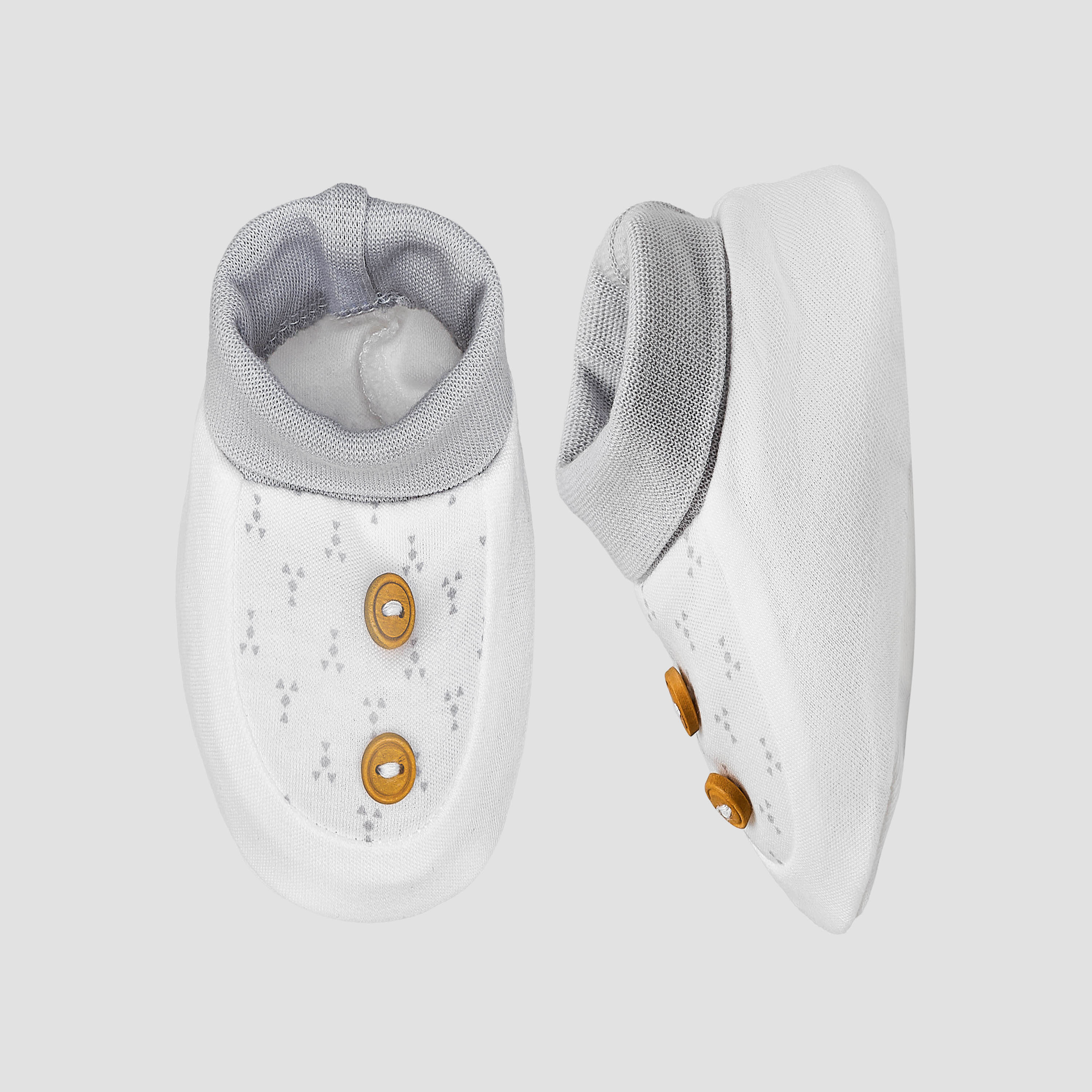 Giggles Booties with Dot Print-baby-boys-shoes-booties-image-1