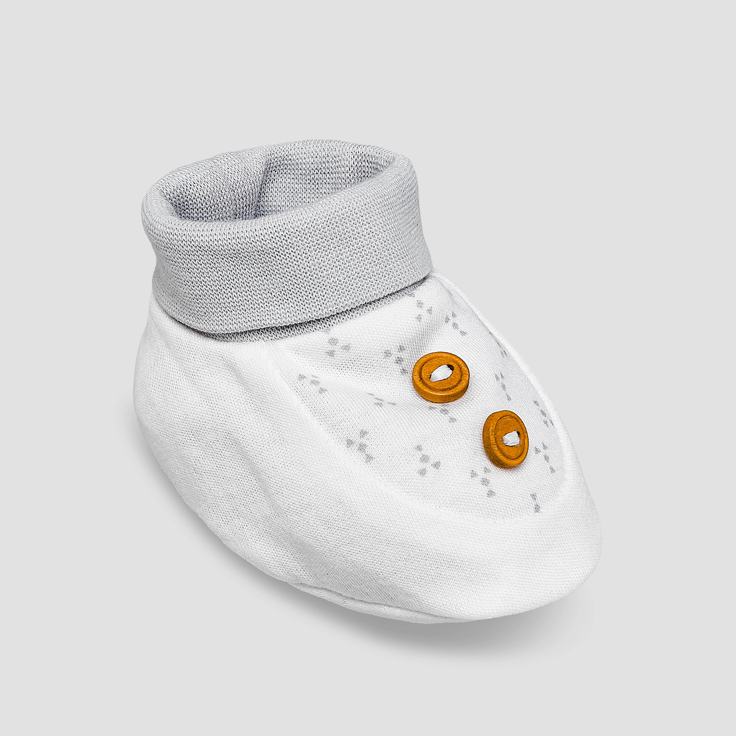 Giggles Booties with Dot Print-baby-boys-shoes-booties-image-2