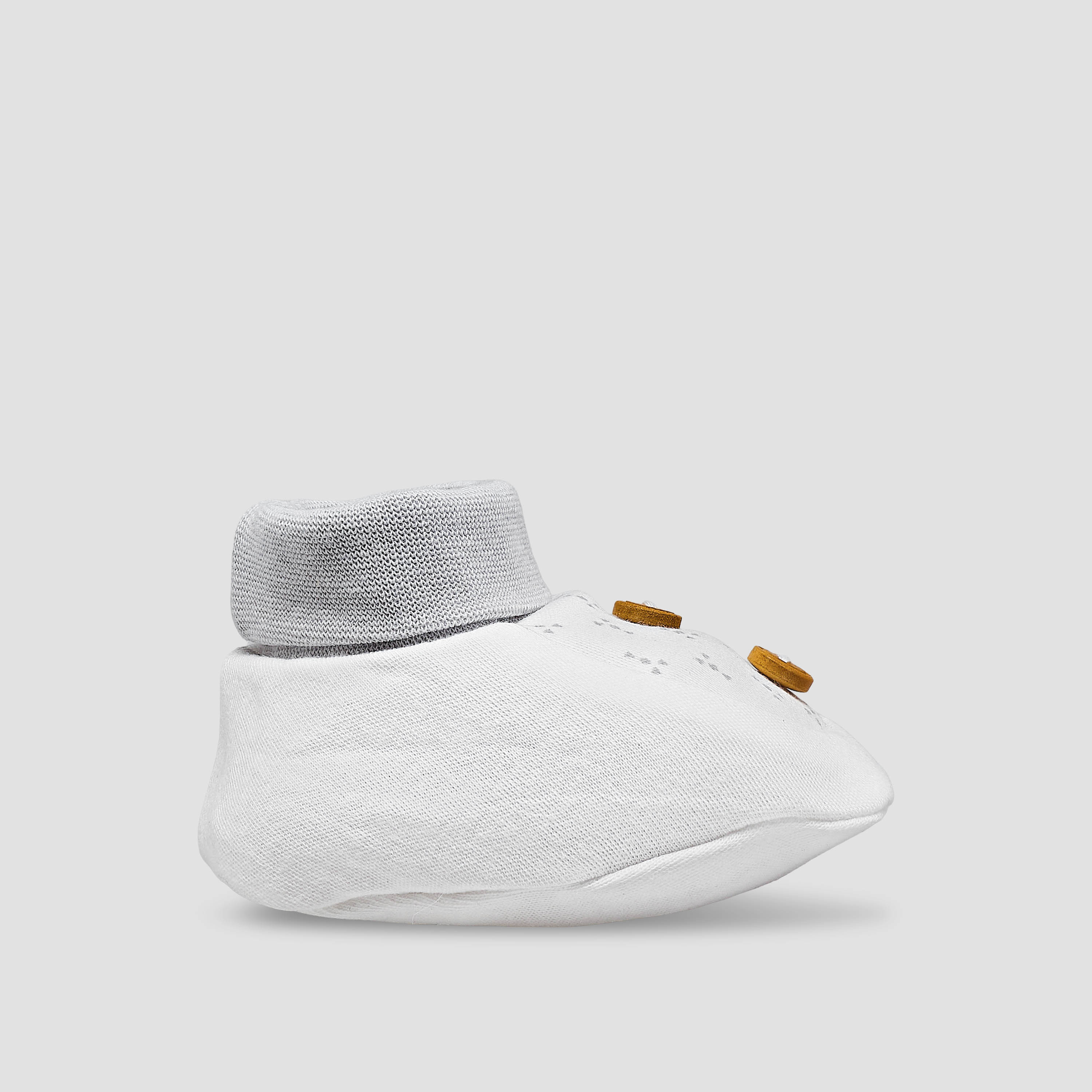 Giggles Booties with Dot Print-baby-boys-shoes-booties-image-3