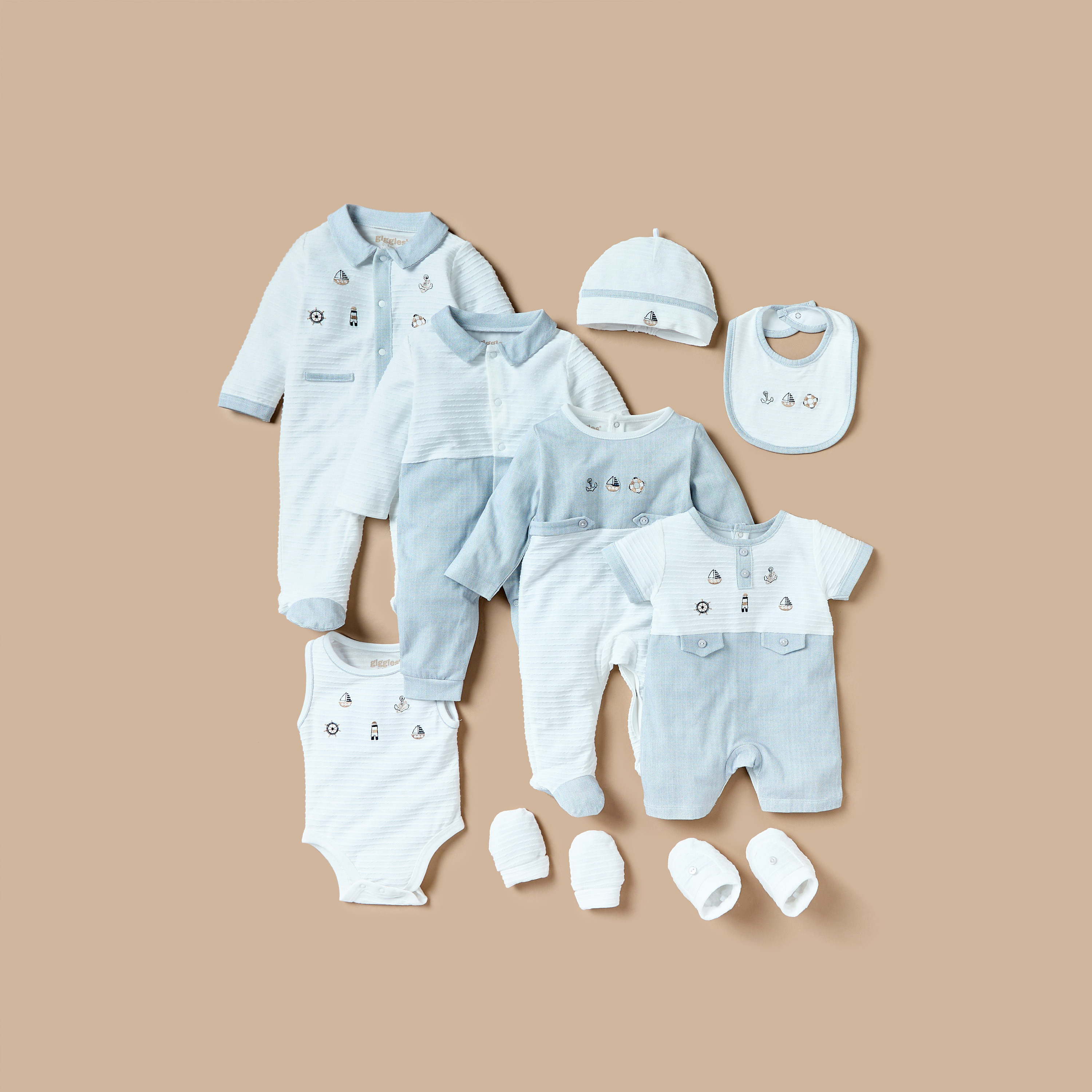 بودي سوت مطرز دون أكمام بأزرار إغلاق من جيجلز-baby-boys-clothing-bodysuits-image-5