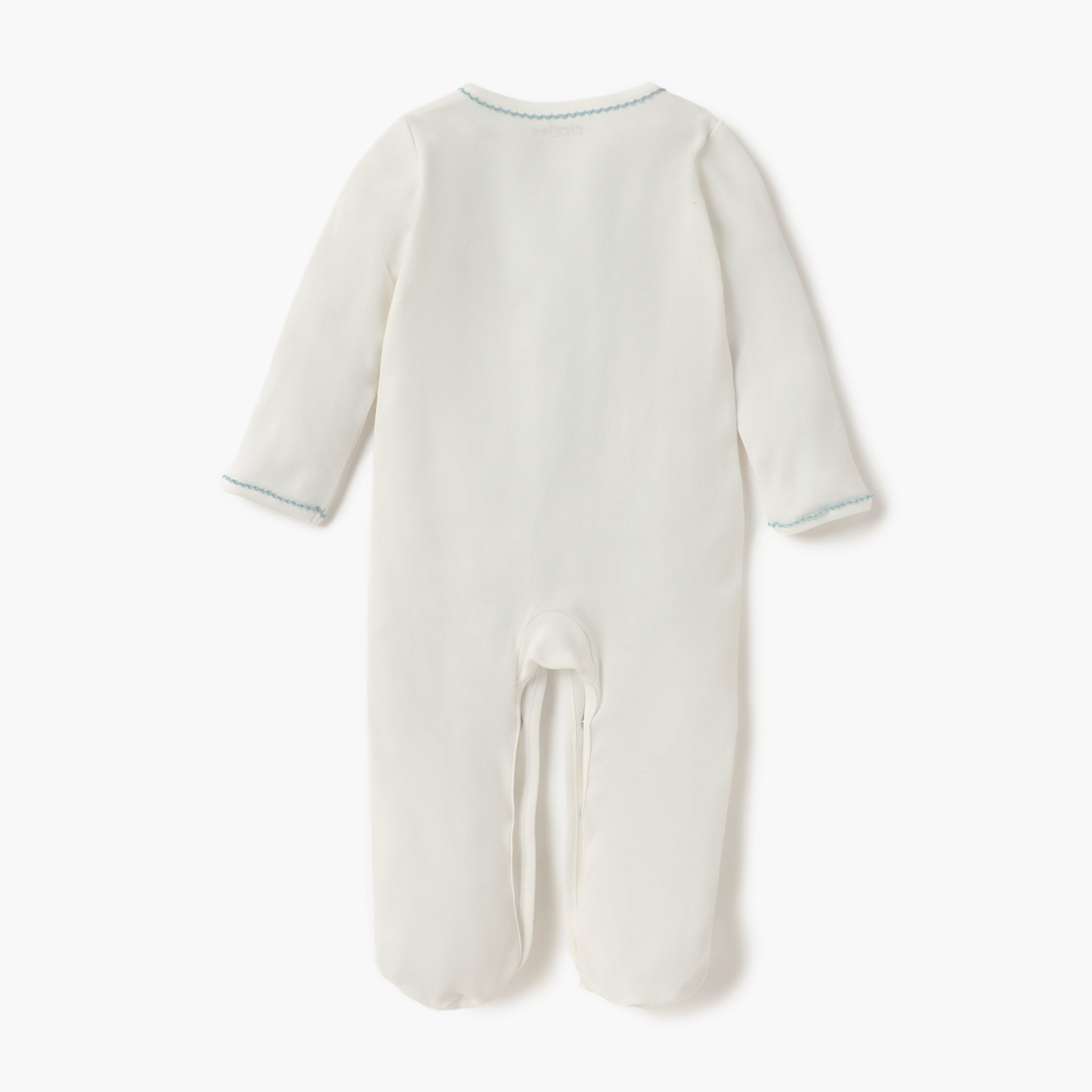 بدلة نوم مغلقة القدمين مطرّزة بأزرار إغلاق من جيجلز-baby-boys-clothing-nightwear-sleepsuits-image-2