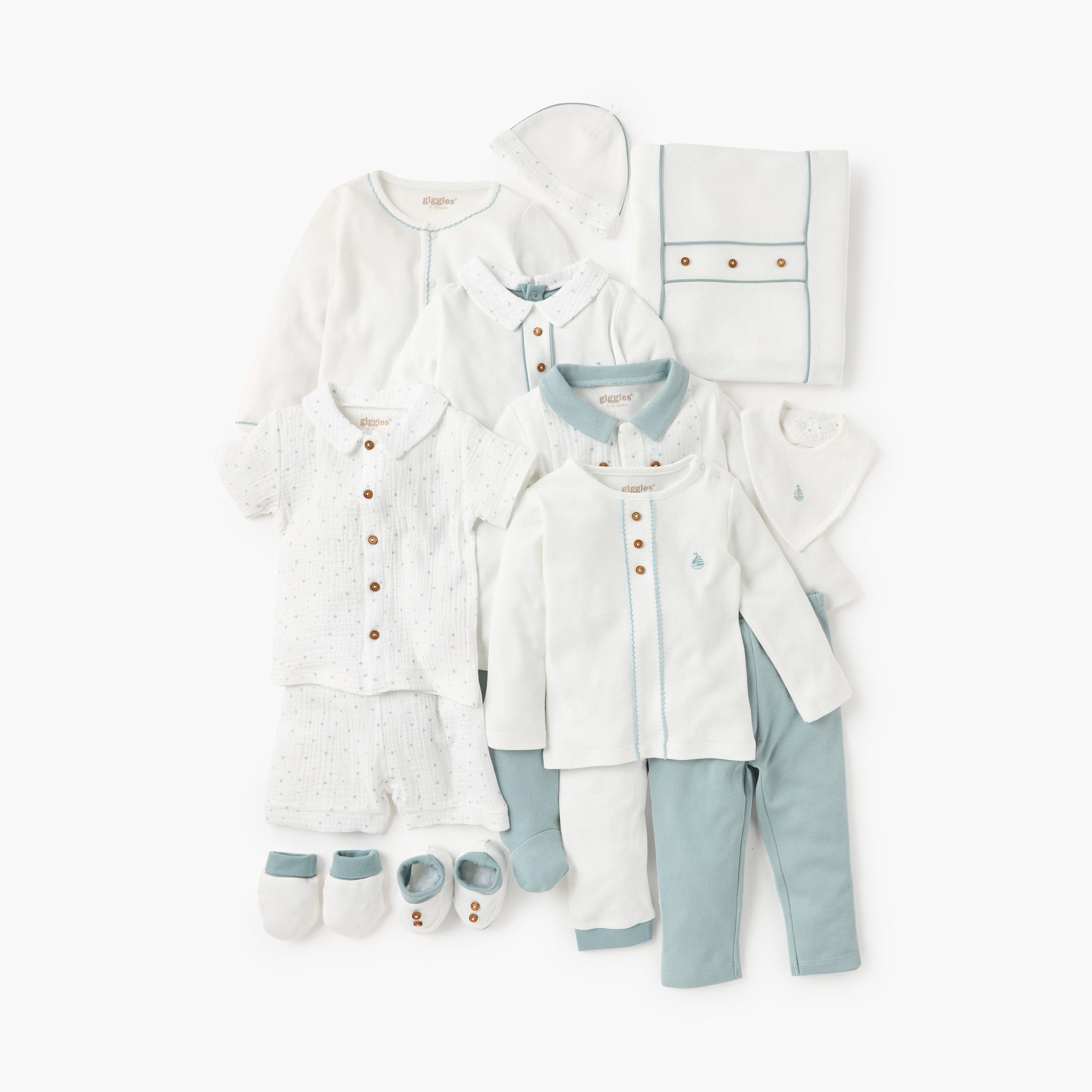 Giggles Collared Neckline Sleepsuit with Button Closure-baby-boys-clothing-nightwear-sleepsuits-image-5