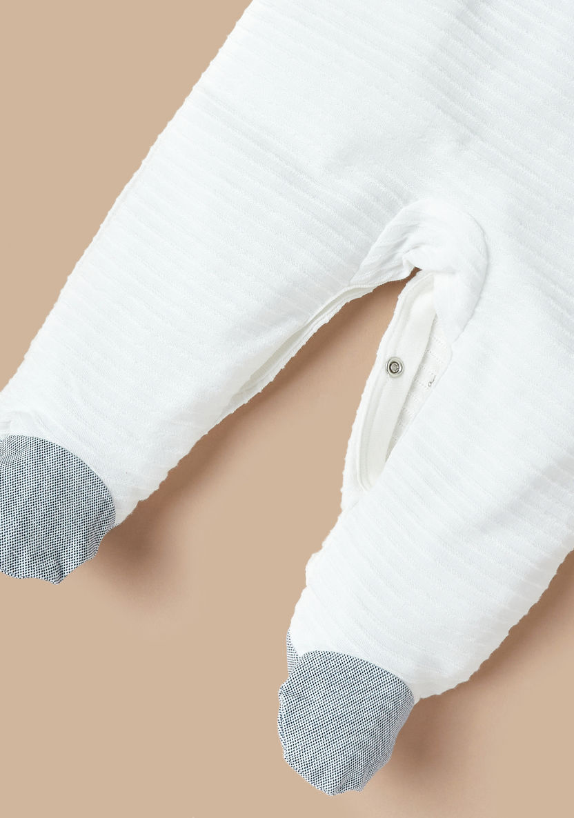 Giggles Embroidered Closed Feet Sleepsuit-Sleepsuits-image-2