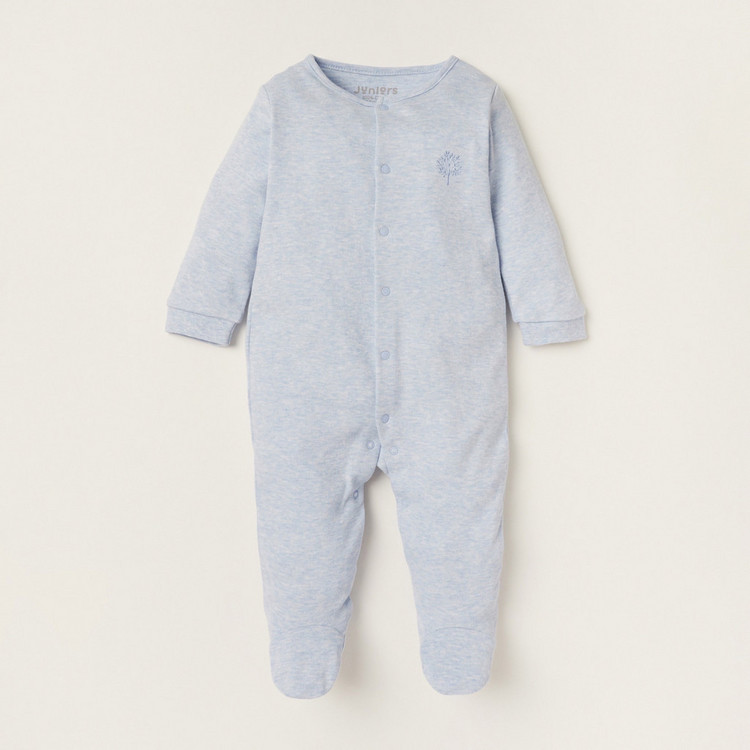 Juniors Solid Closed Feet Sleepsuit with Long Sleeves