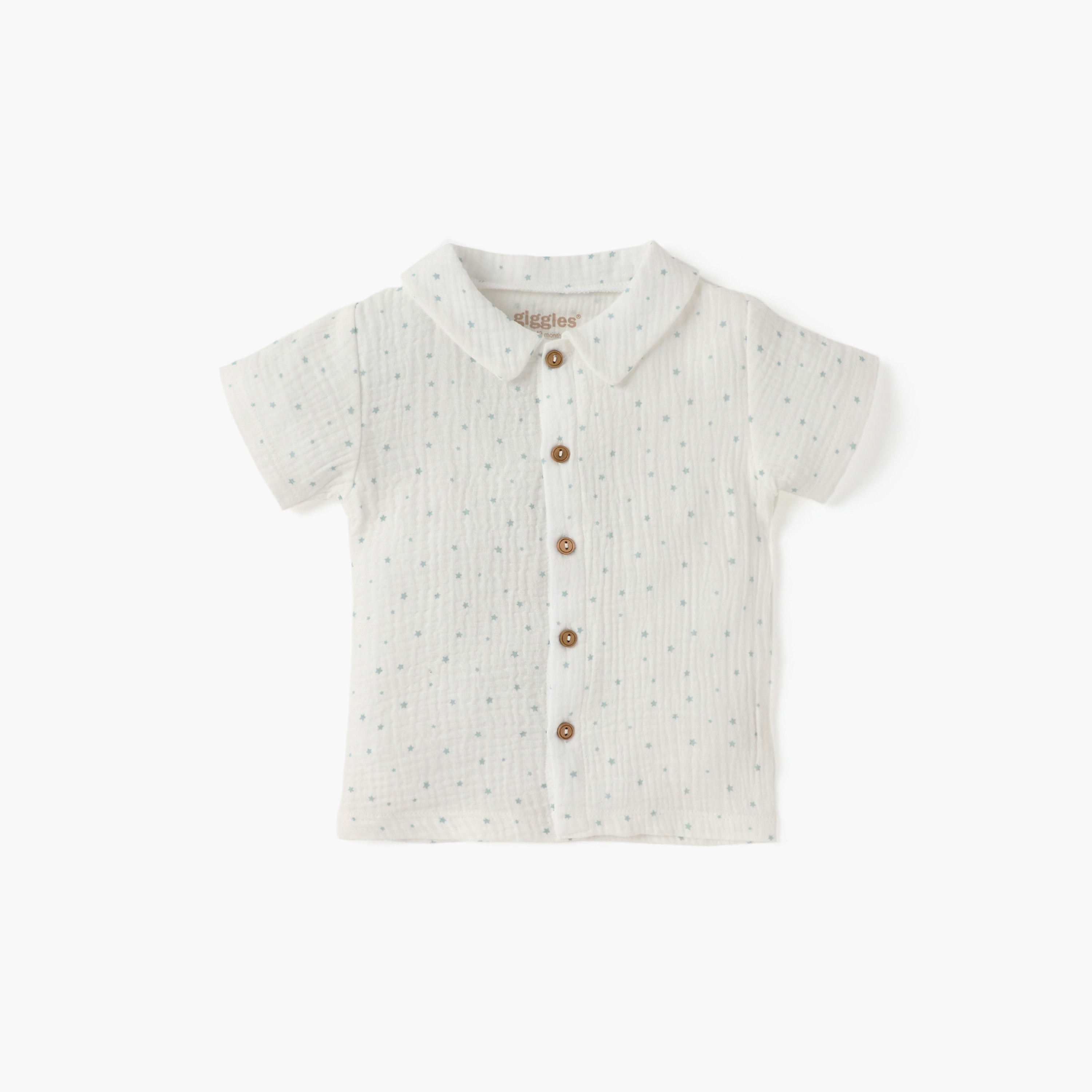 Giggles Star Print Shirt and Shorts Set-baby-boys-clothing-bottoms-shorts-image-2
